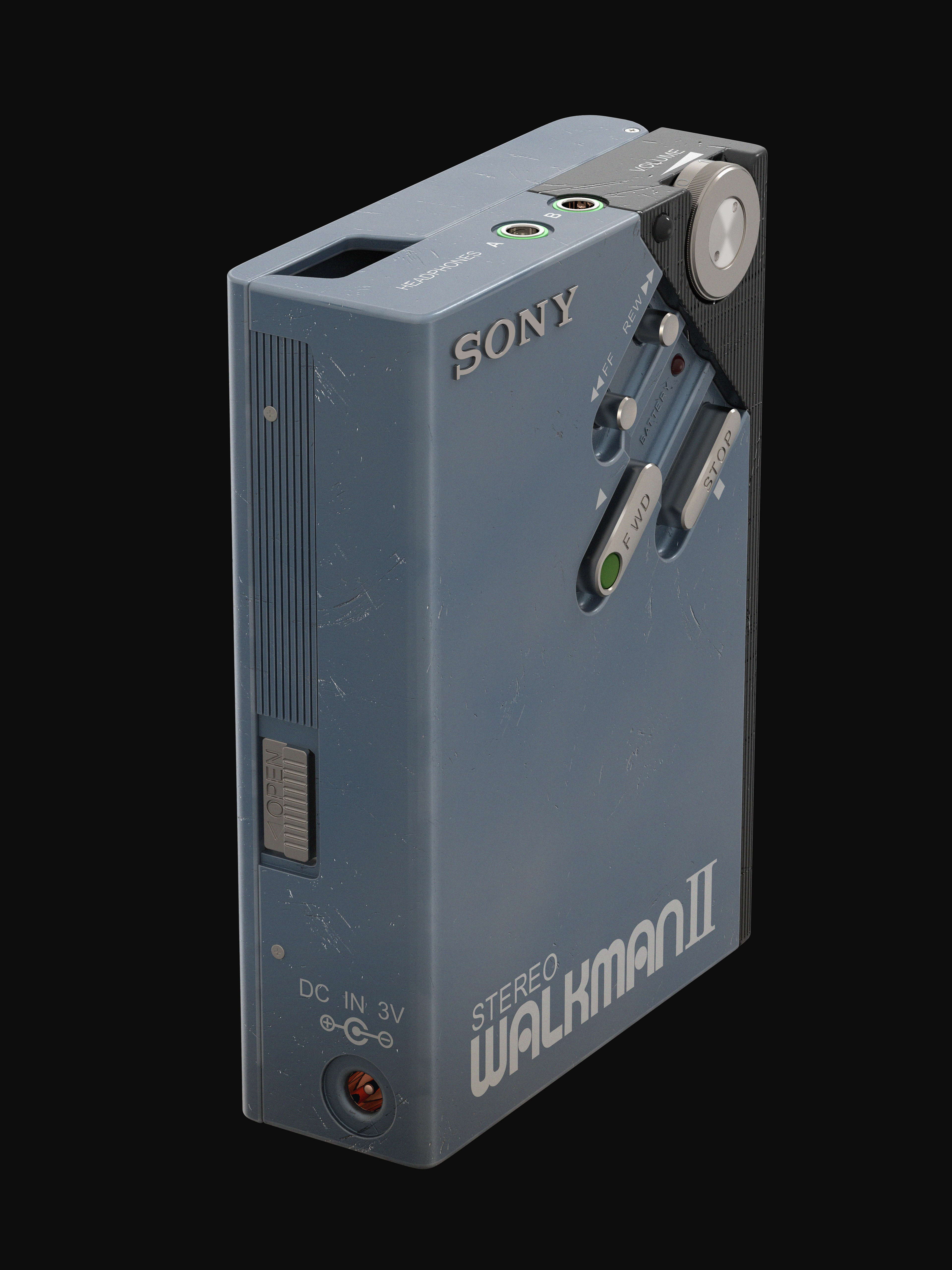 Retro，Make old，Wear，radio，Keyshot exercise，