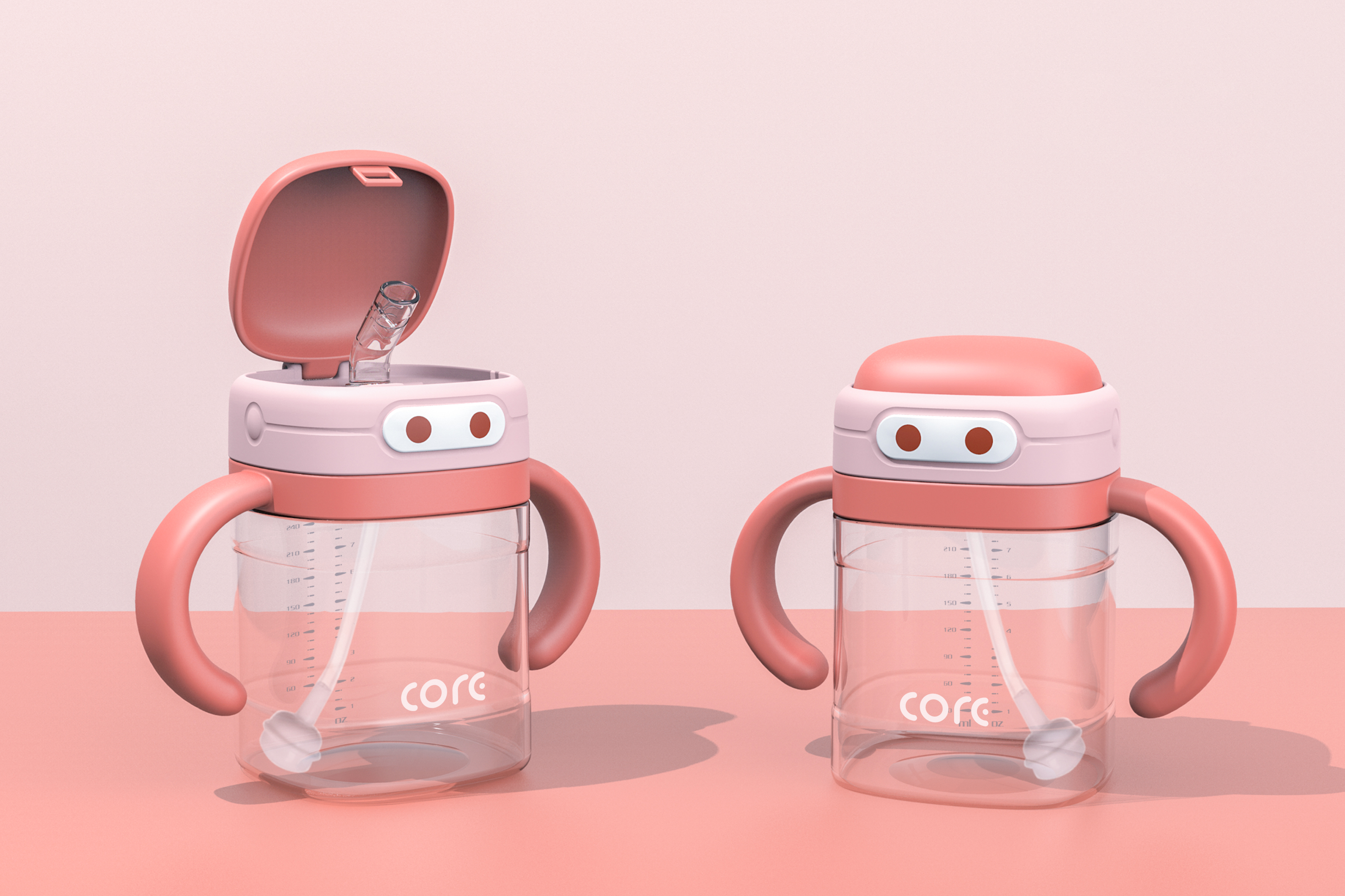 Infant child，feeding bottle，robot，