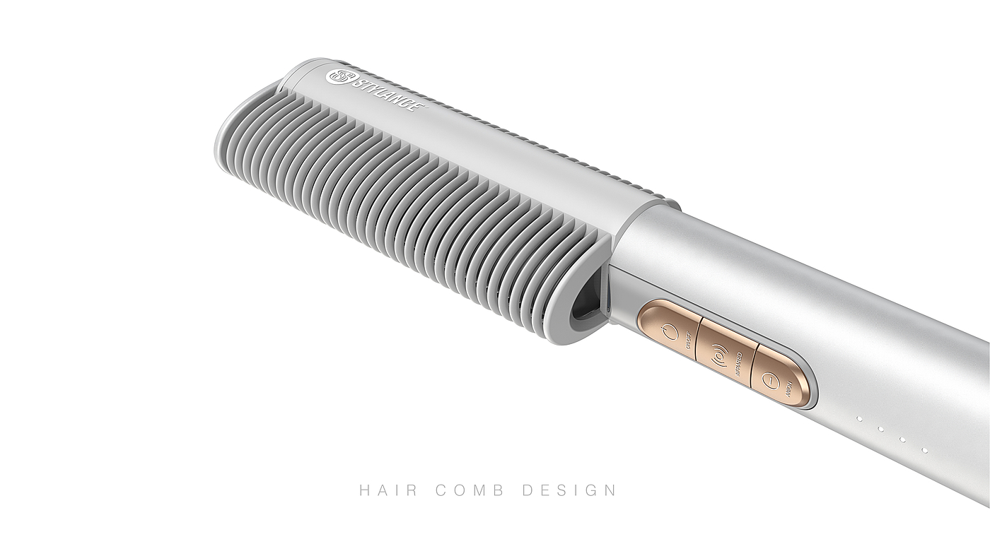 product design，Appearance design，Structural design，Visual communication，Hair curler，hair straightener，Straight hair comb，Heat comb，