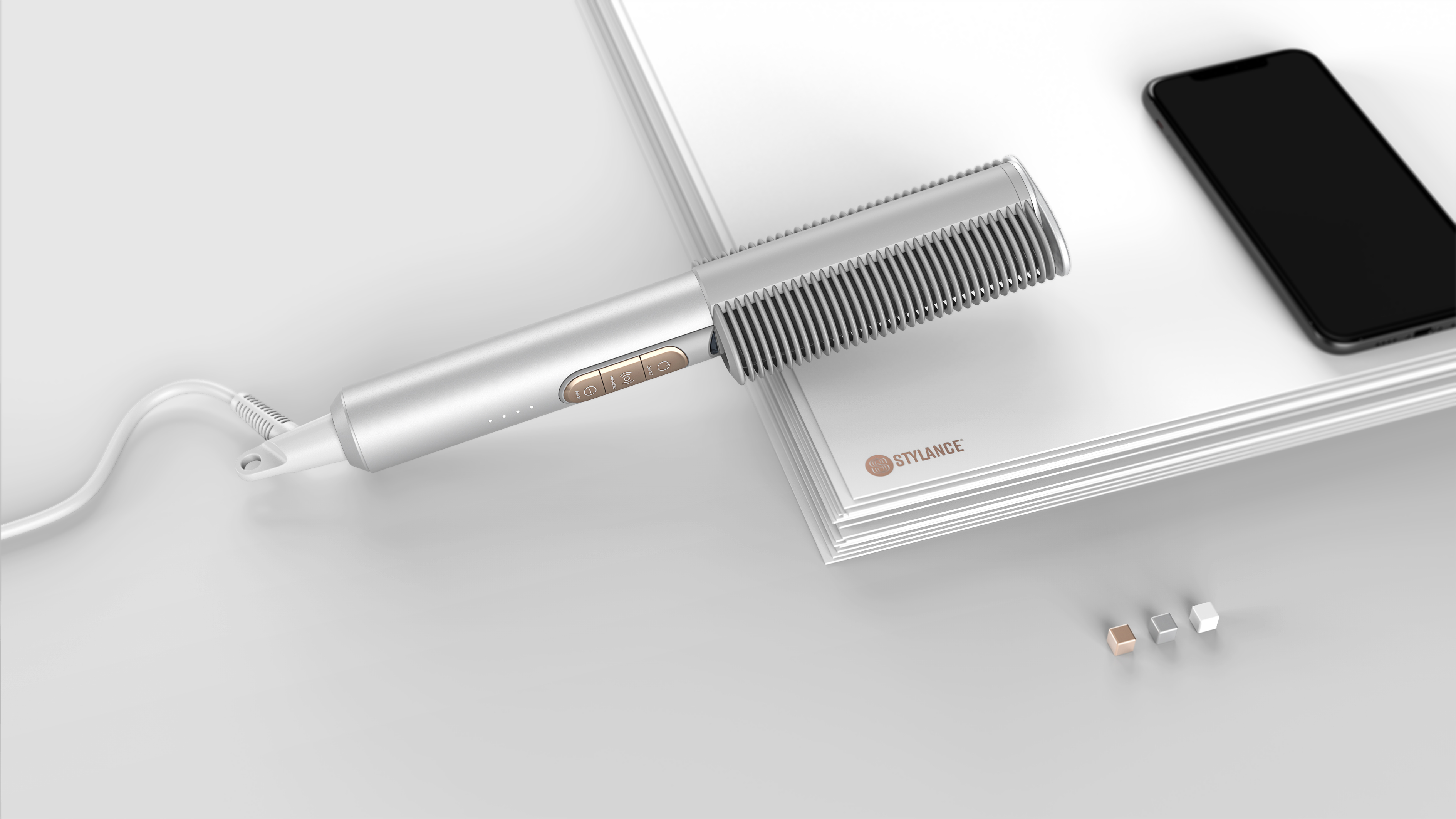 product design，Appearance design，Structural design，Visual communication，Hair curler，hair straightener，Straight hair comb，Heat comb，