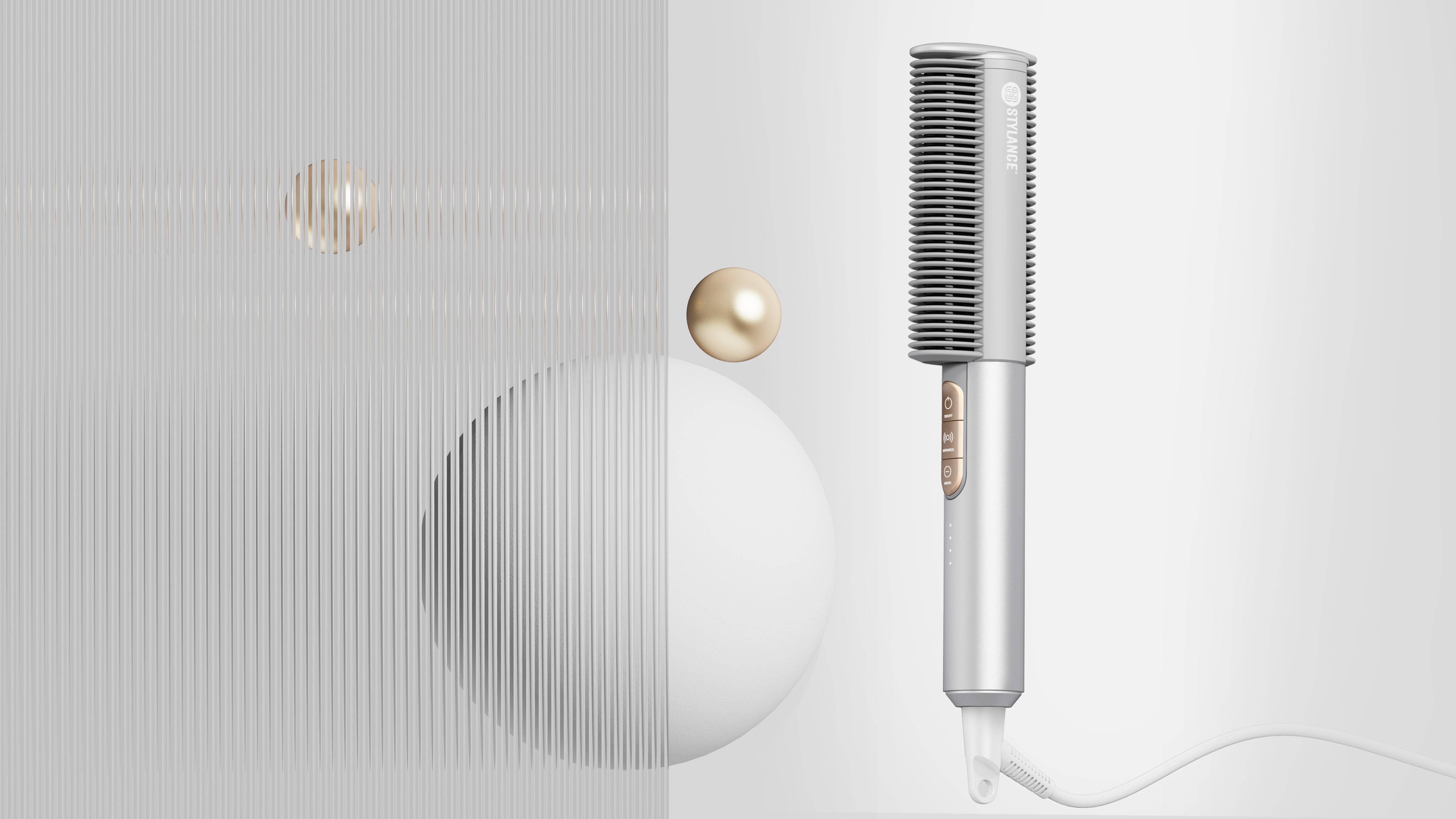 product design，Appearance design，Structural design，Visual communication，Hair curler，hair straightener，Straight hair comb，Heat comb，