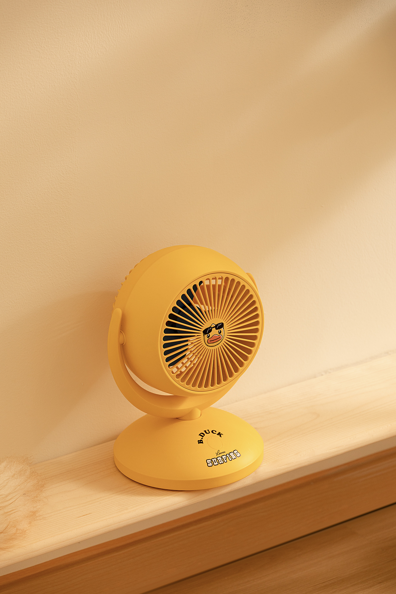 Yellow duck，Fan，