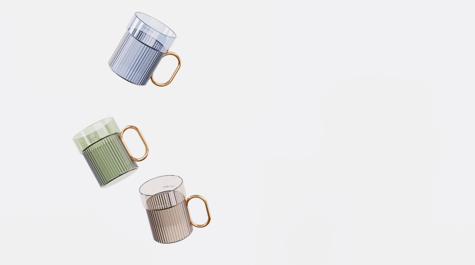 Light luxury，high-end，glass，Tooth cup，Shower Room，Home Furnishing，