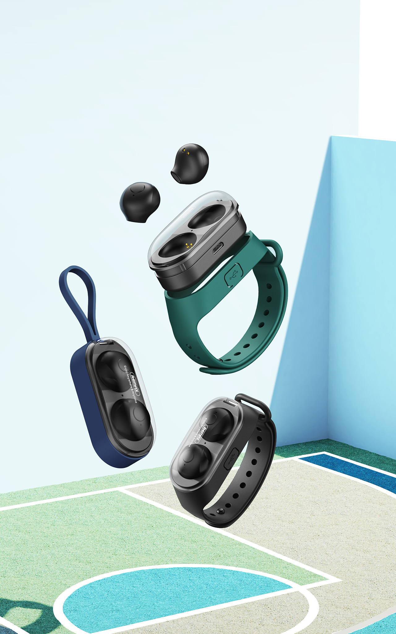 3c，Digital，Render，portable battery，Charging head，headset，Bluetooth headset，