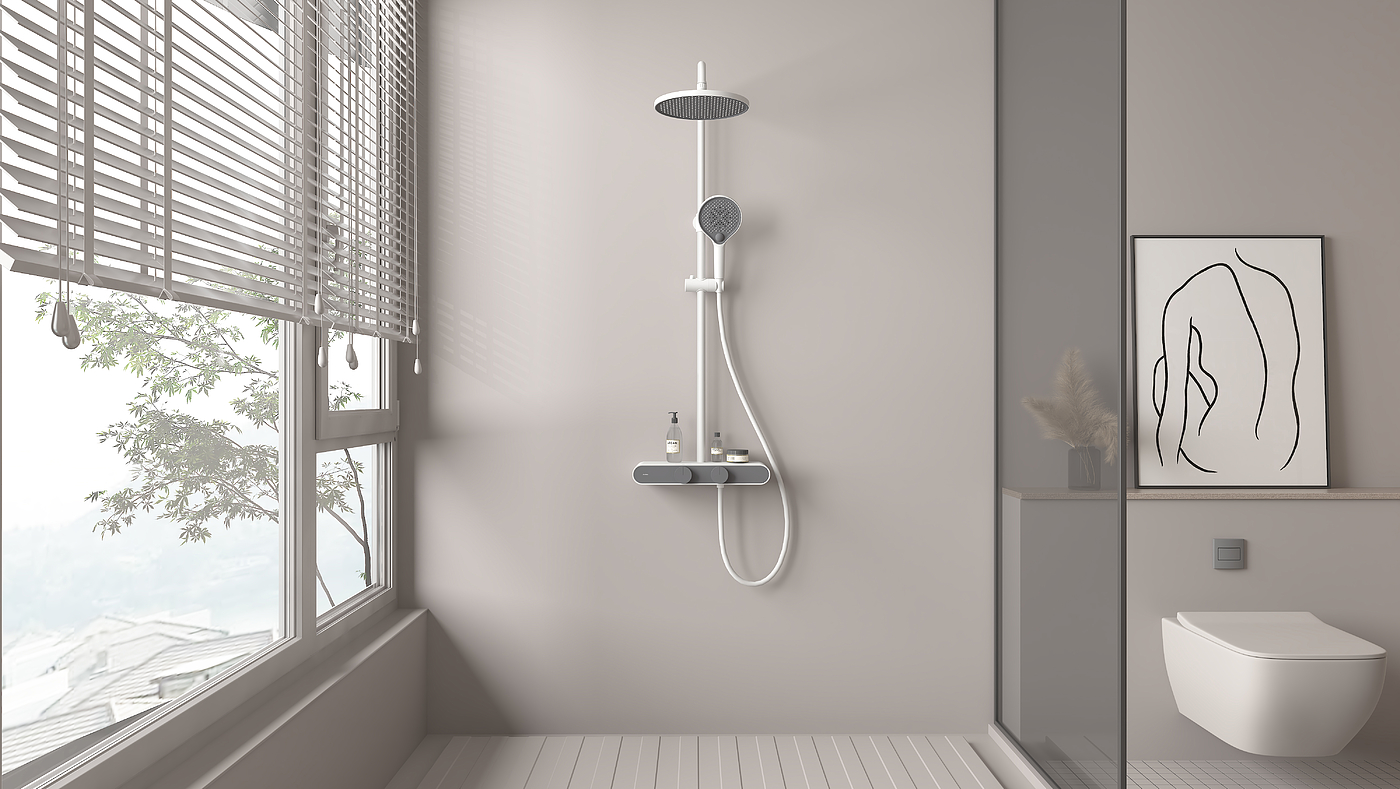 Shower，constant temperature，Store things，Anhua Sanitary Ware，