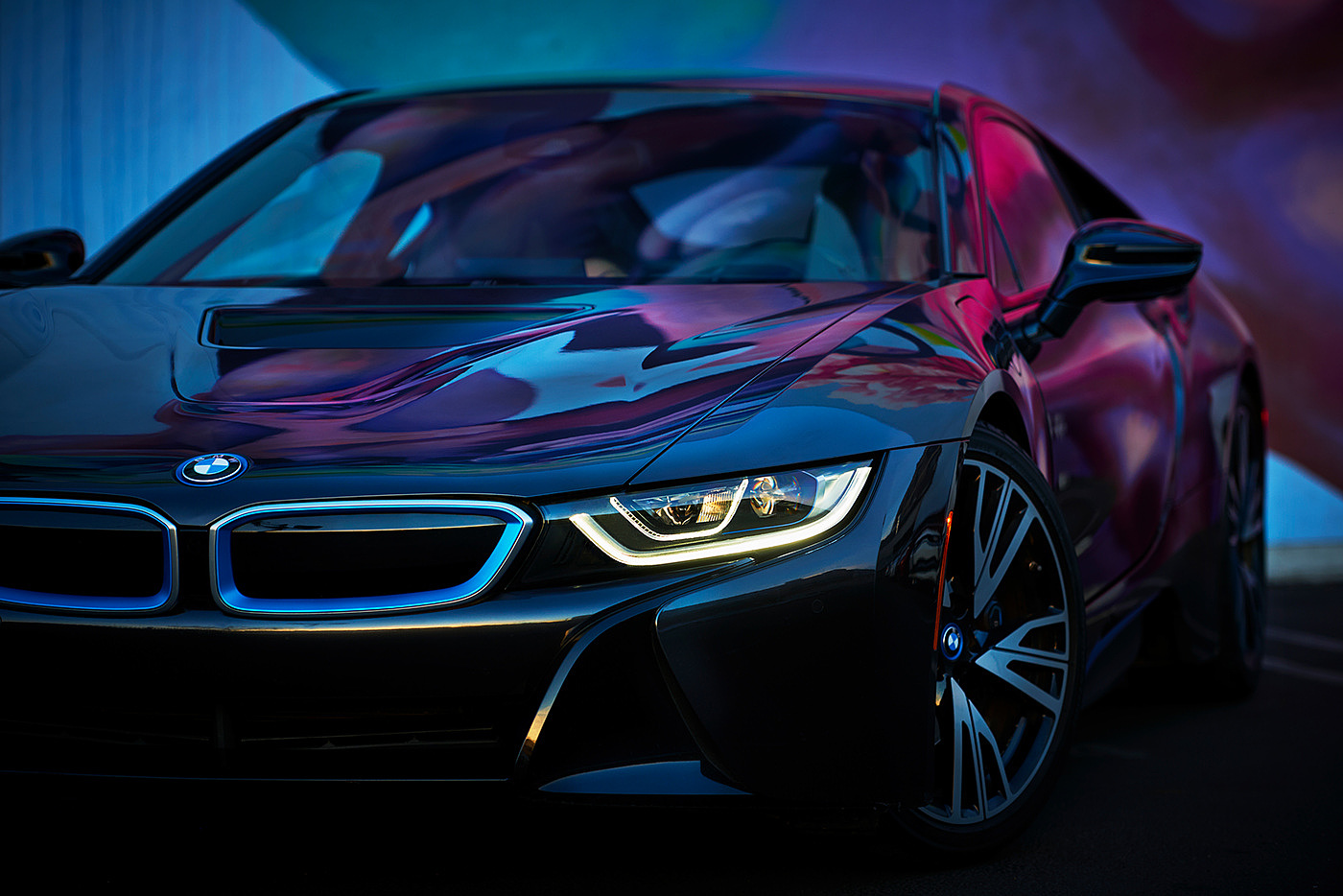 bmw，i8，Sports car，power，1.5L，