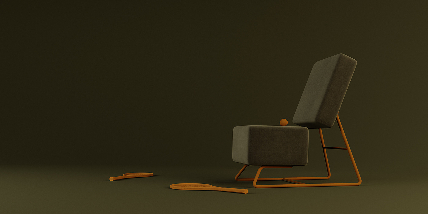 chair，Home Furnishing，furniture，blackish green，Minimalist，