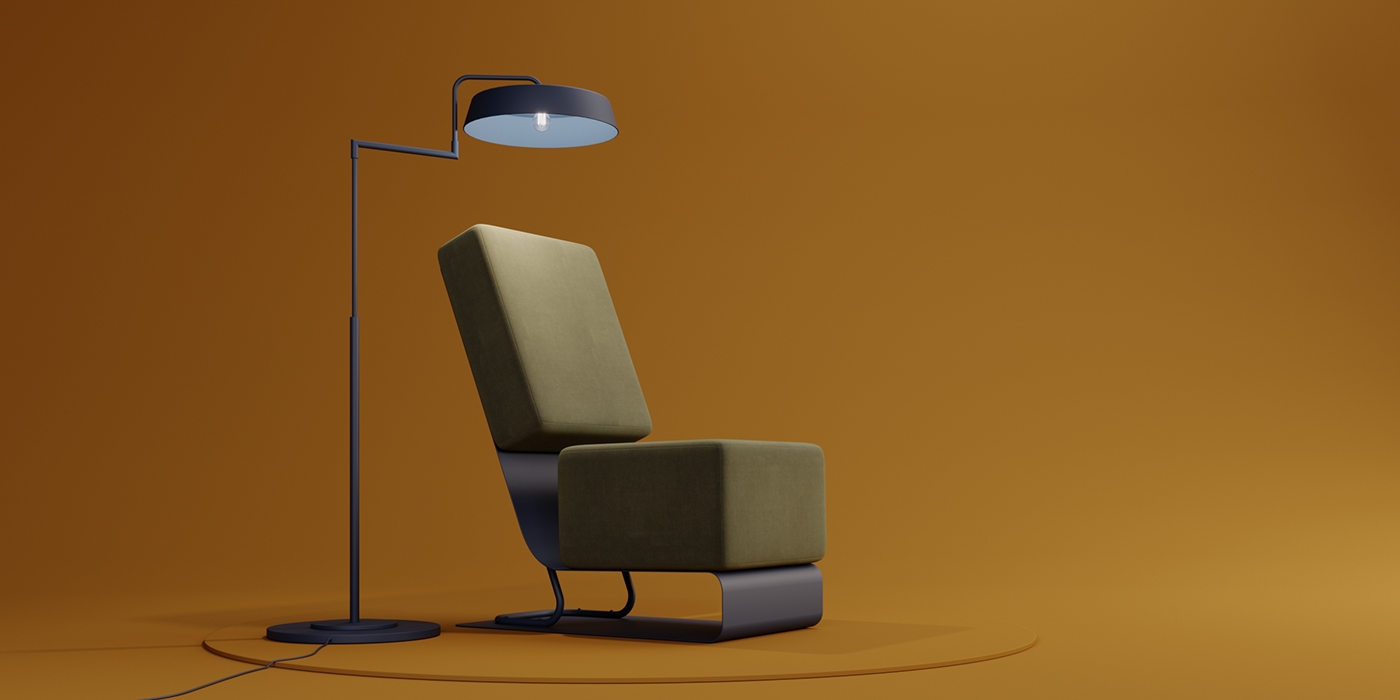 chair，Home Furnishing，furniture，blackish green，Minimalist，