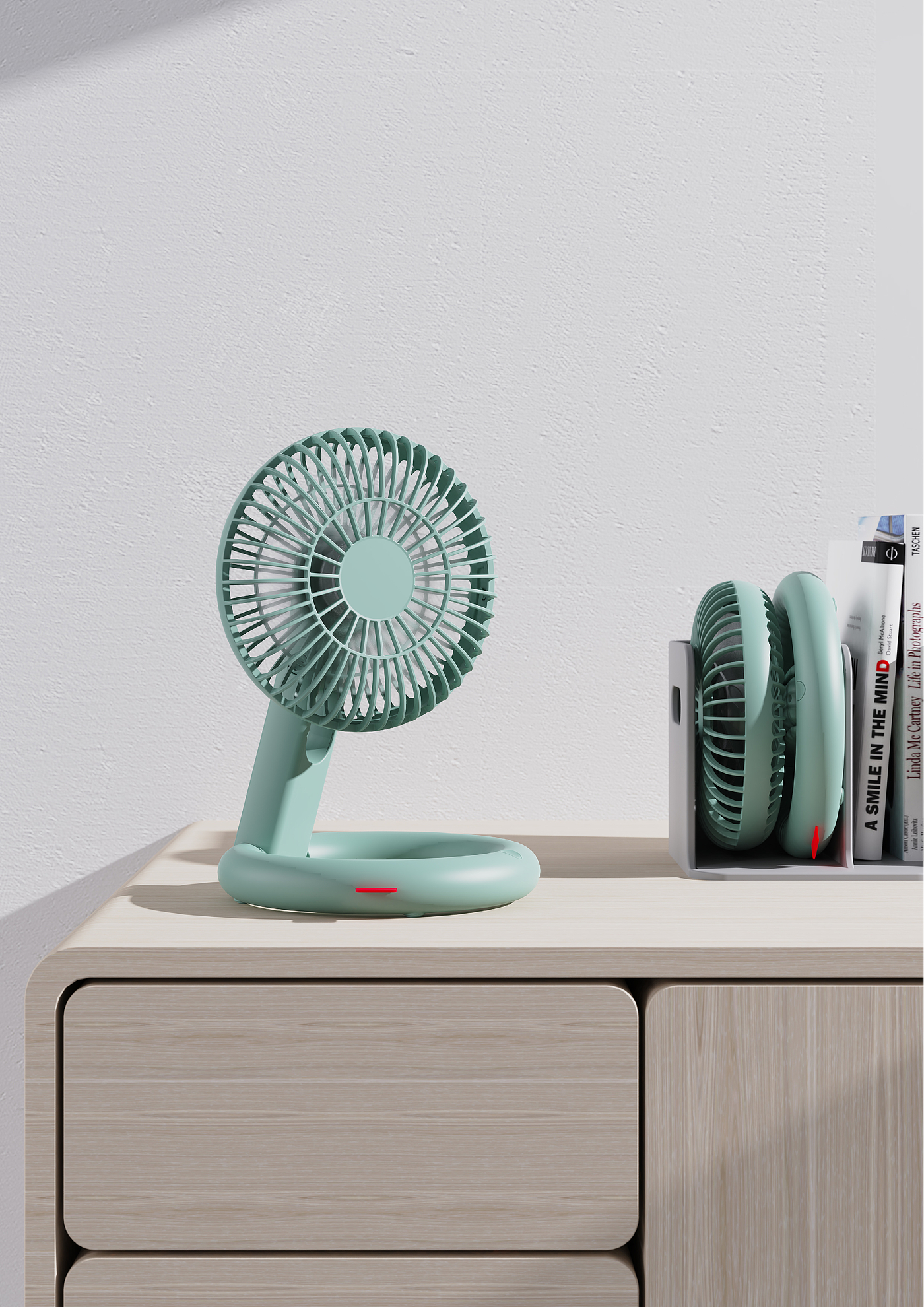 fold，Desktop fan，Shaking fan，Simplicity，Storable，Fan，summer，