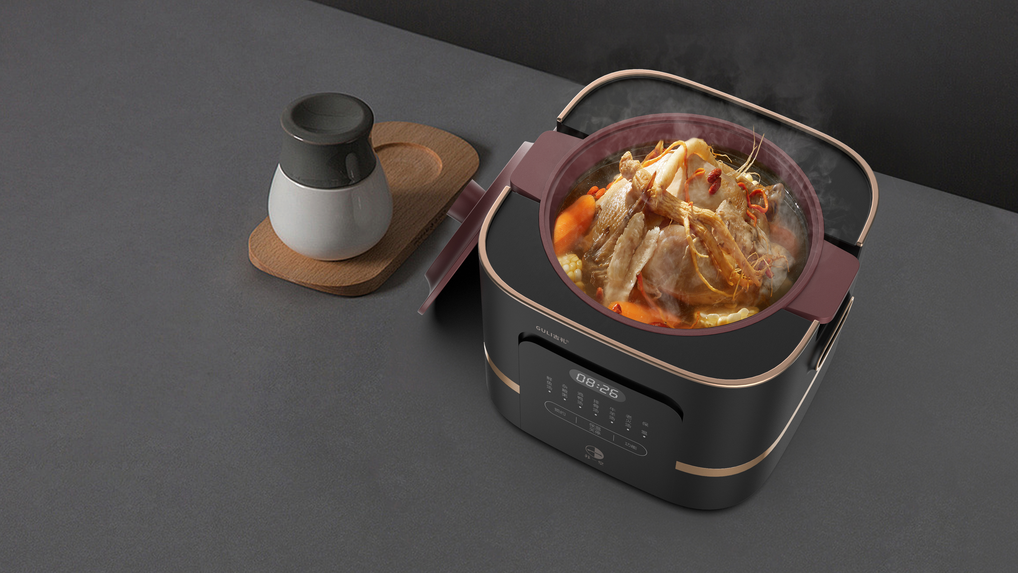 Stew pot，kitchen，household electrical appliances，high-end，quality，