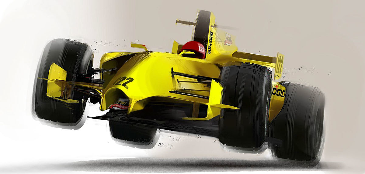 Hand drawn，painting，ps，Ubee ，automobile，racing，
