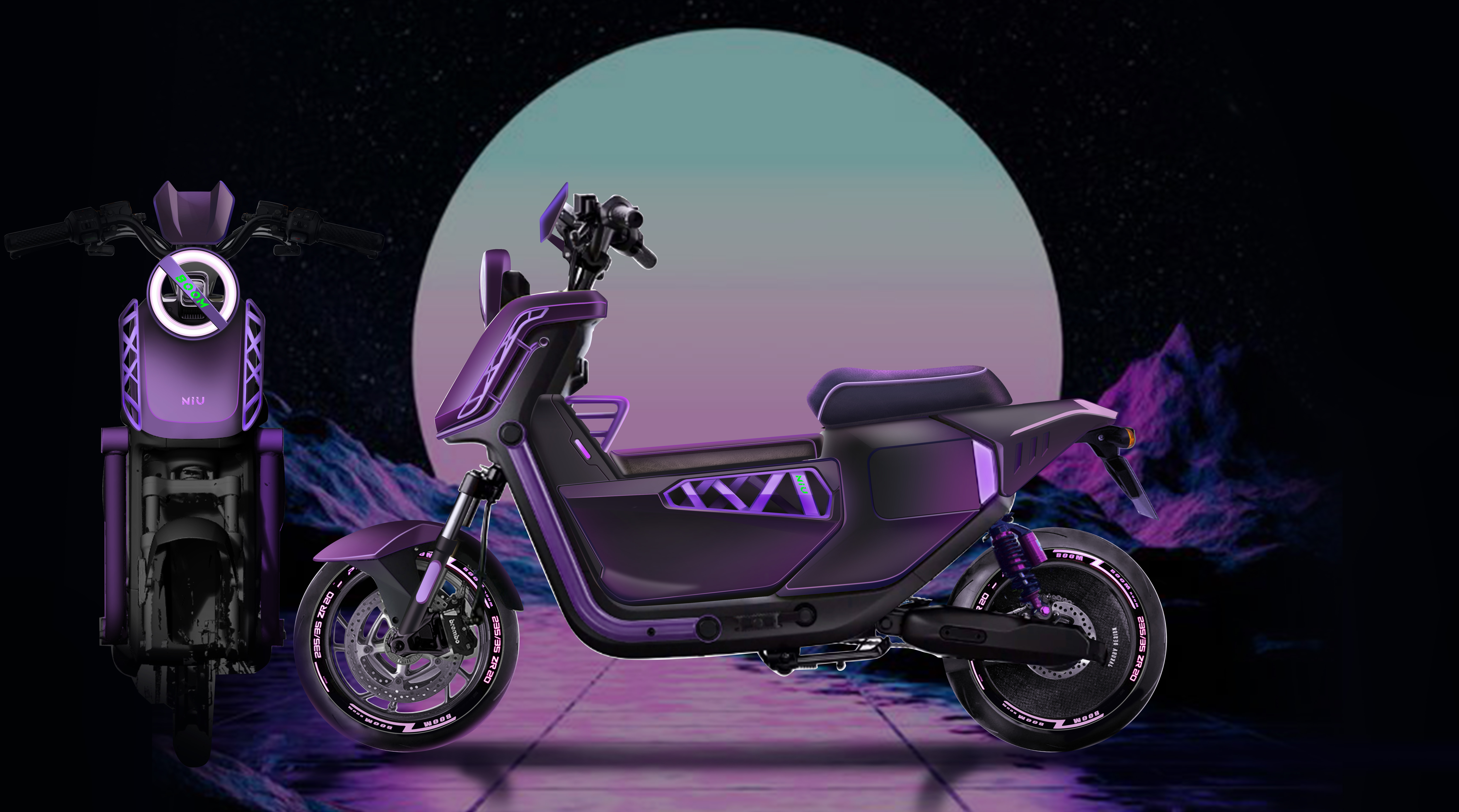 Electric vehicle, tail box，