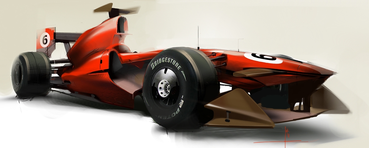 Hand drawn，painting，ps，Ubee ，automobile，racing，