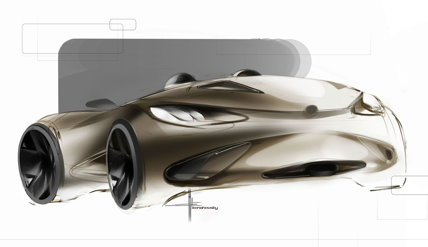 Hand drawn，painting，ps，Ubee ，automobile，racing，