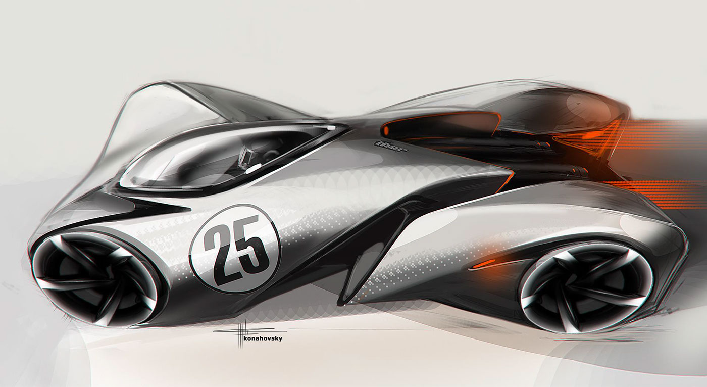 Hand drawn，painting，ps，Ubee ，automobile，racing，