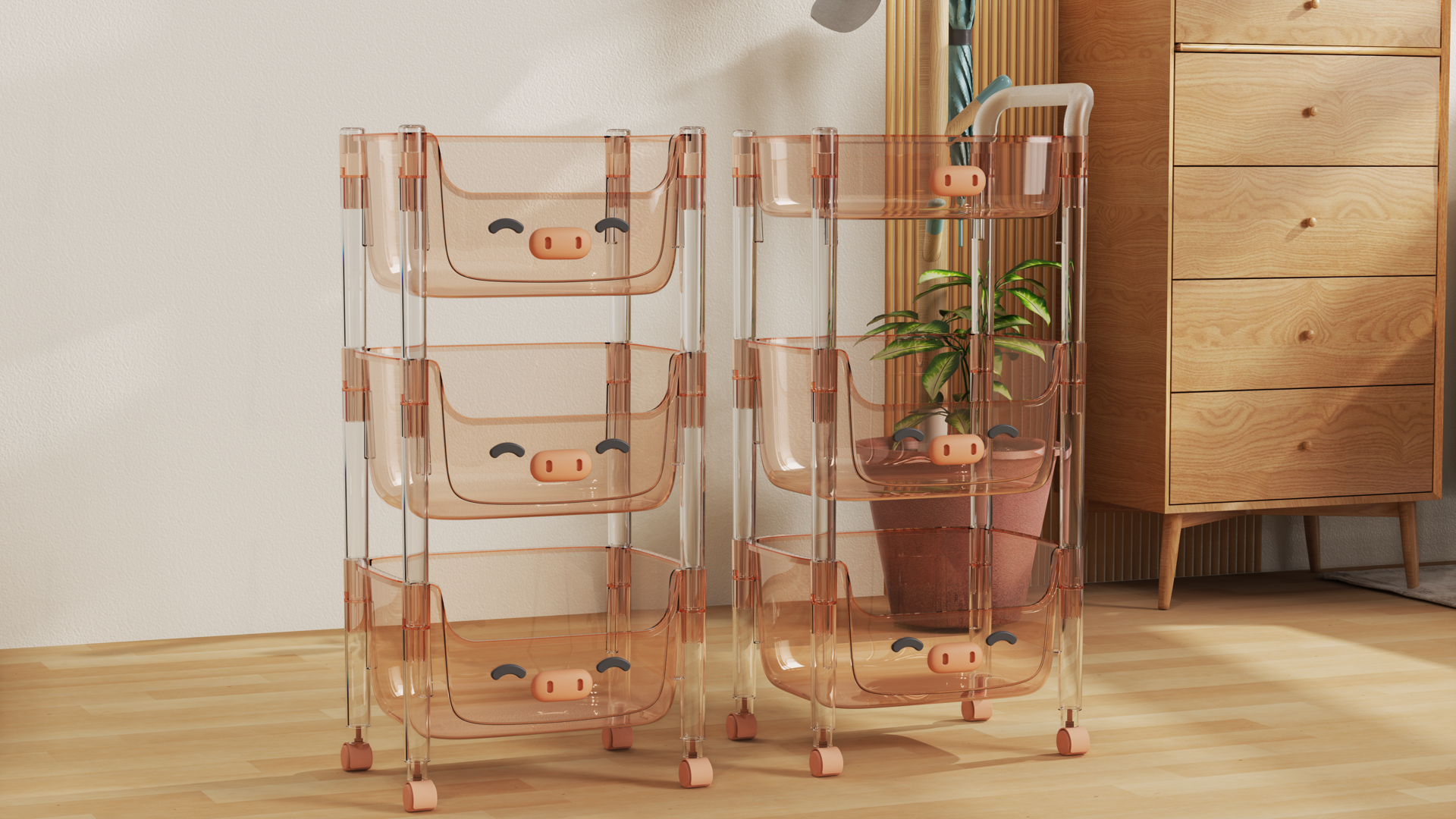 storage box, children's storage rack，