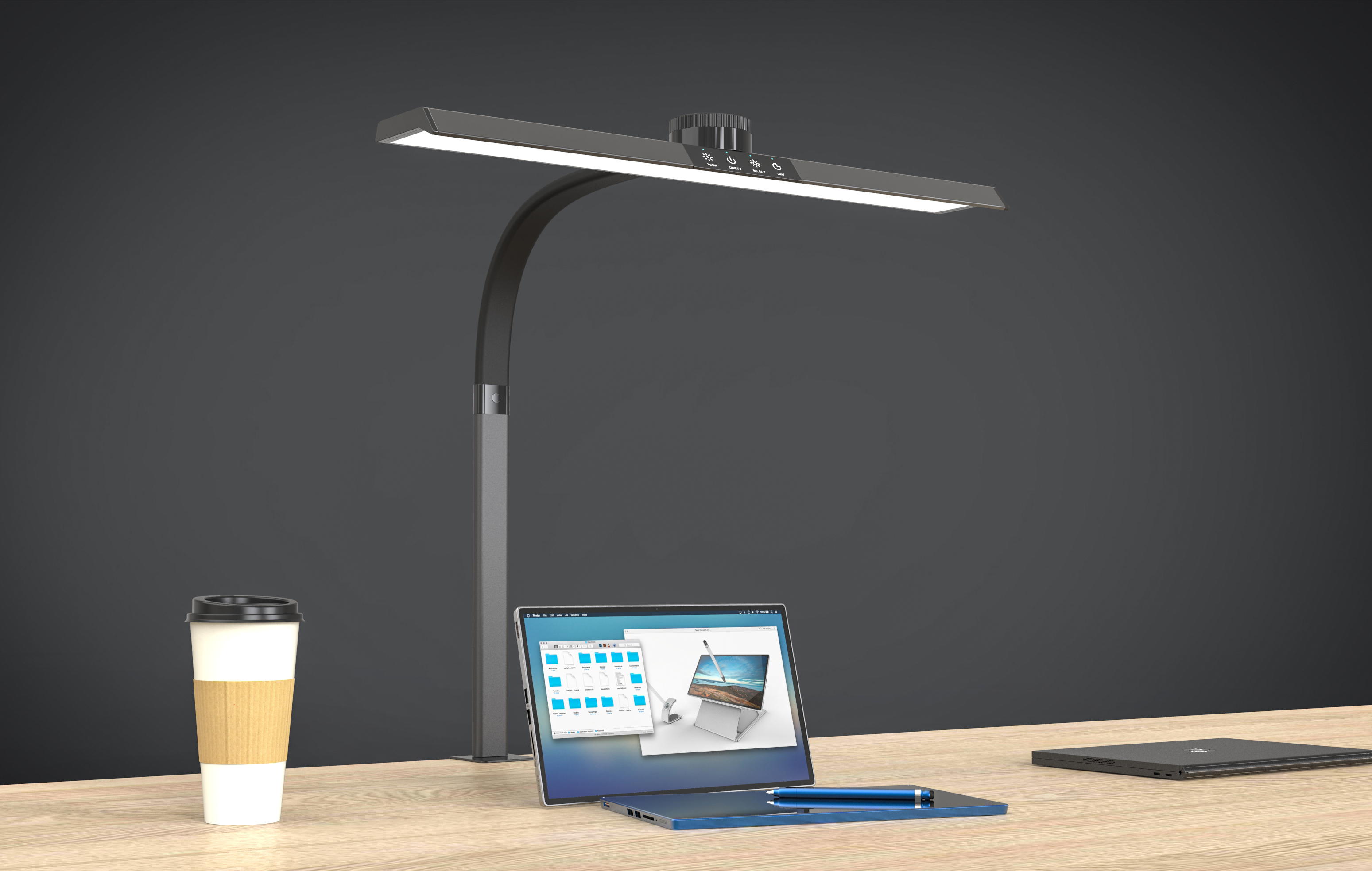 Desk lamp,，intelligent control，Adjustable desk lamp，
