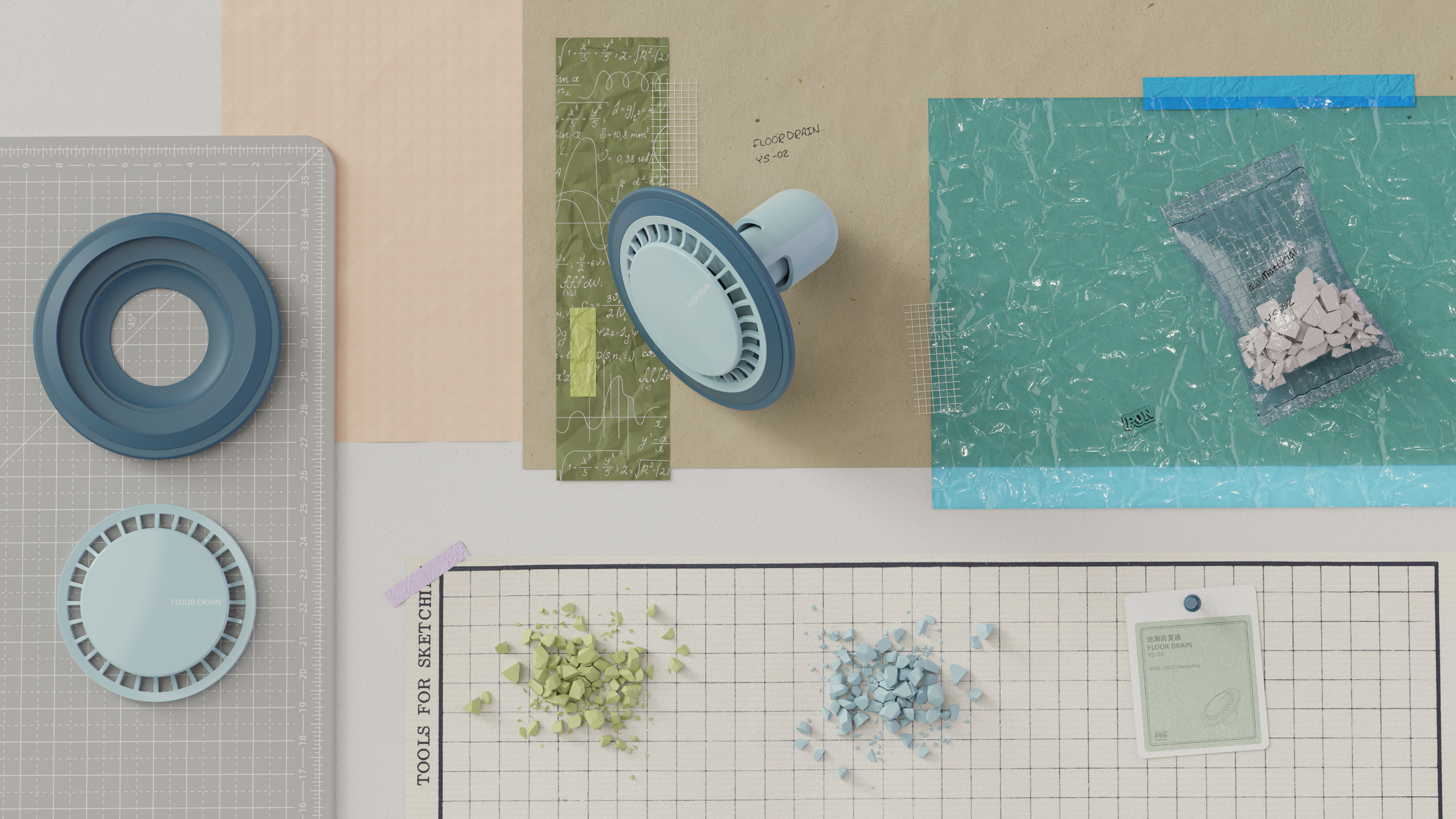 Floor drain deodorizer，Ground leakage core，Shower Room，sewer，