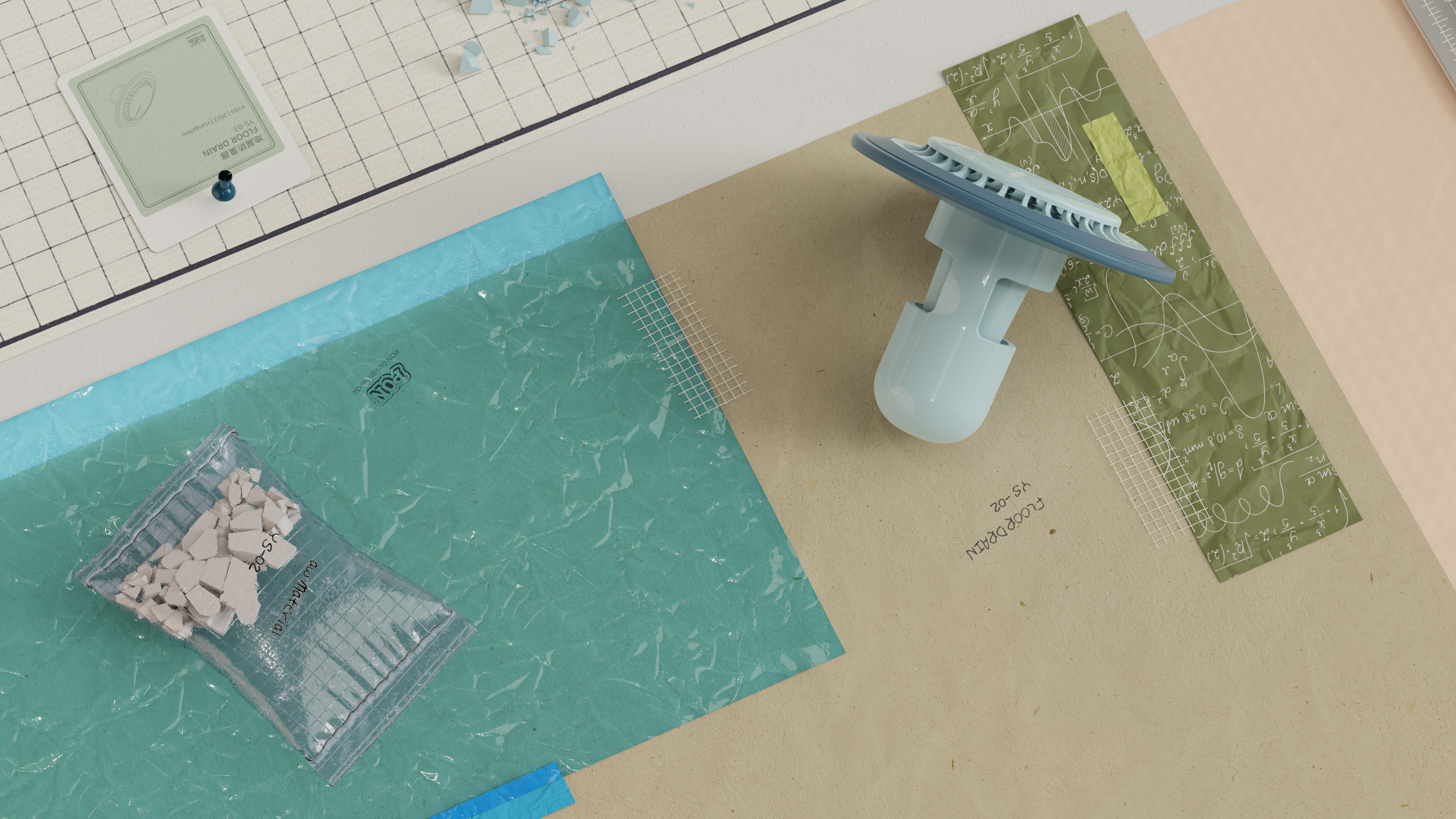 Floor drain deodorizer，Ground leakage core，Shower Room，sewer，