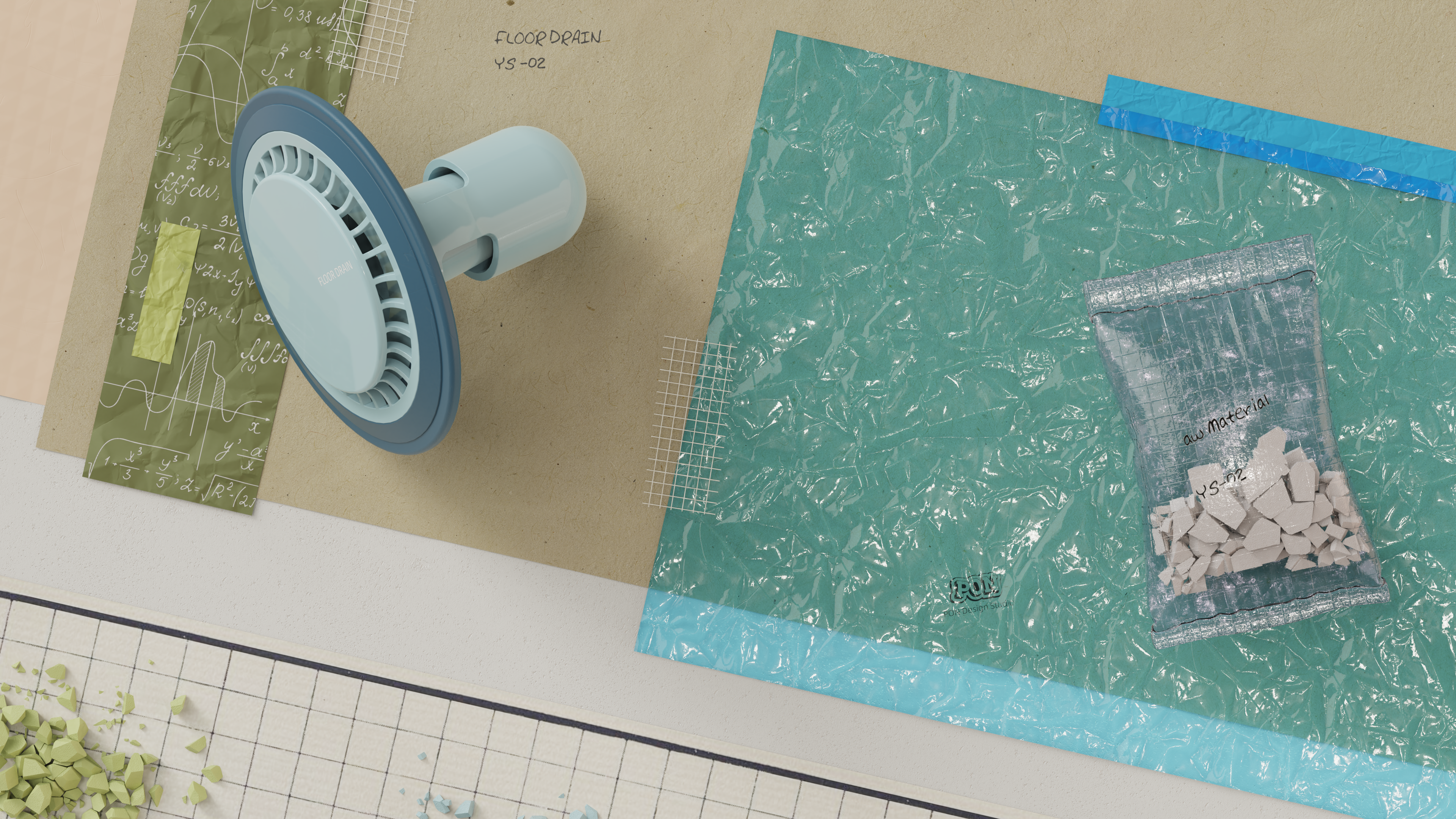 Floor drain deodorizer，Ground leakage core，Shower Room，sewer，