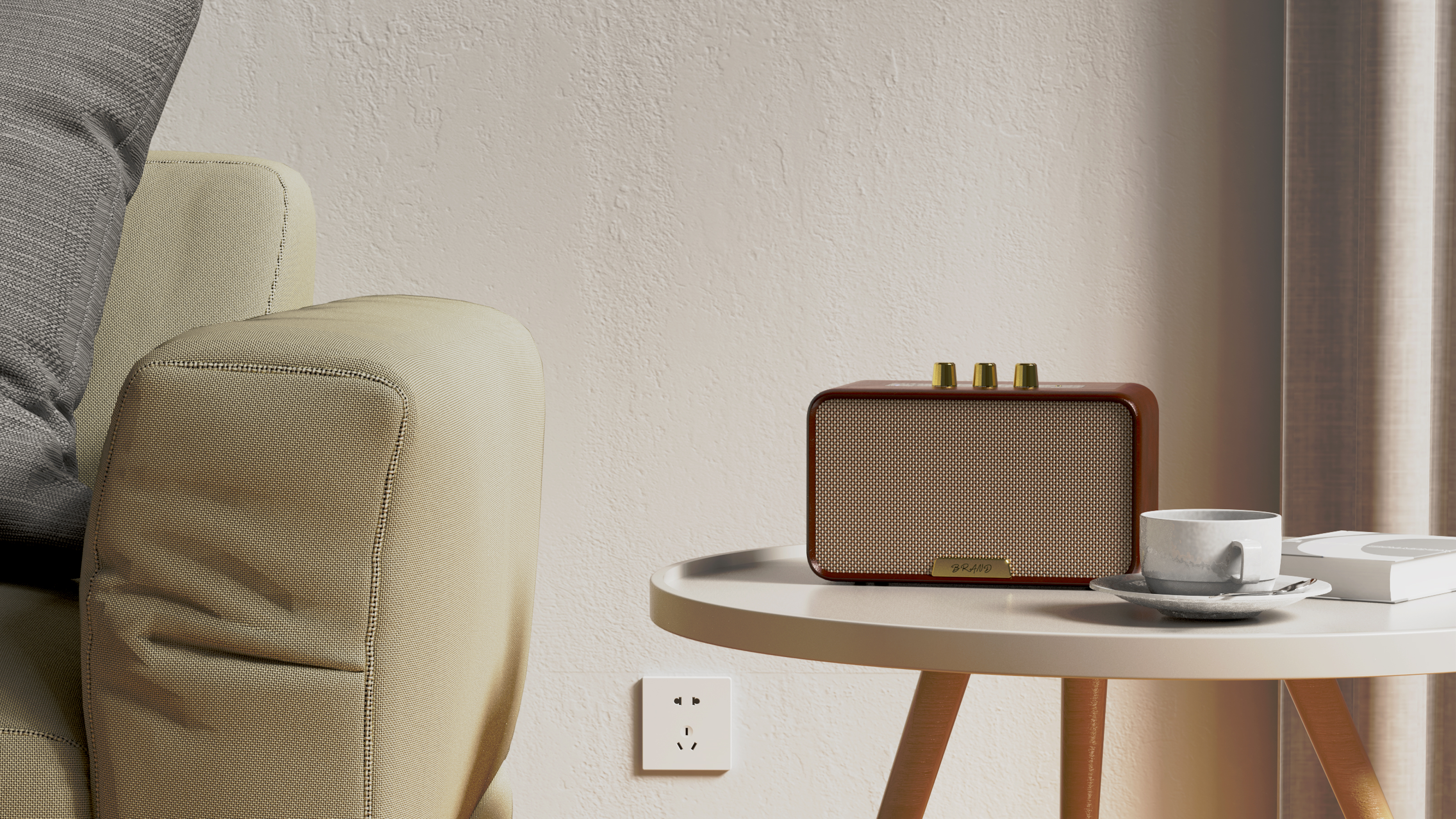 Bluetooth Speaker ，Intelligent digital，Retro speaker，