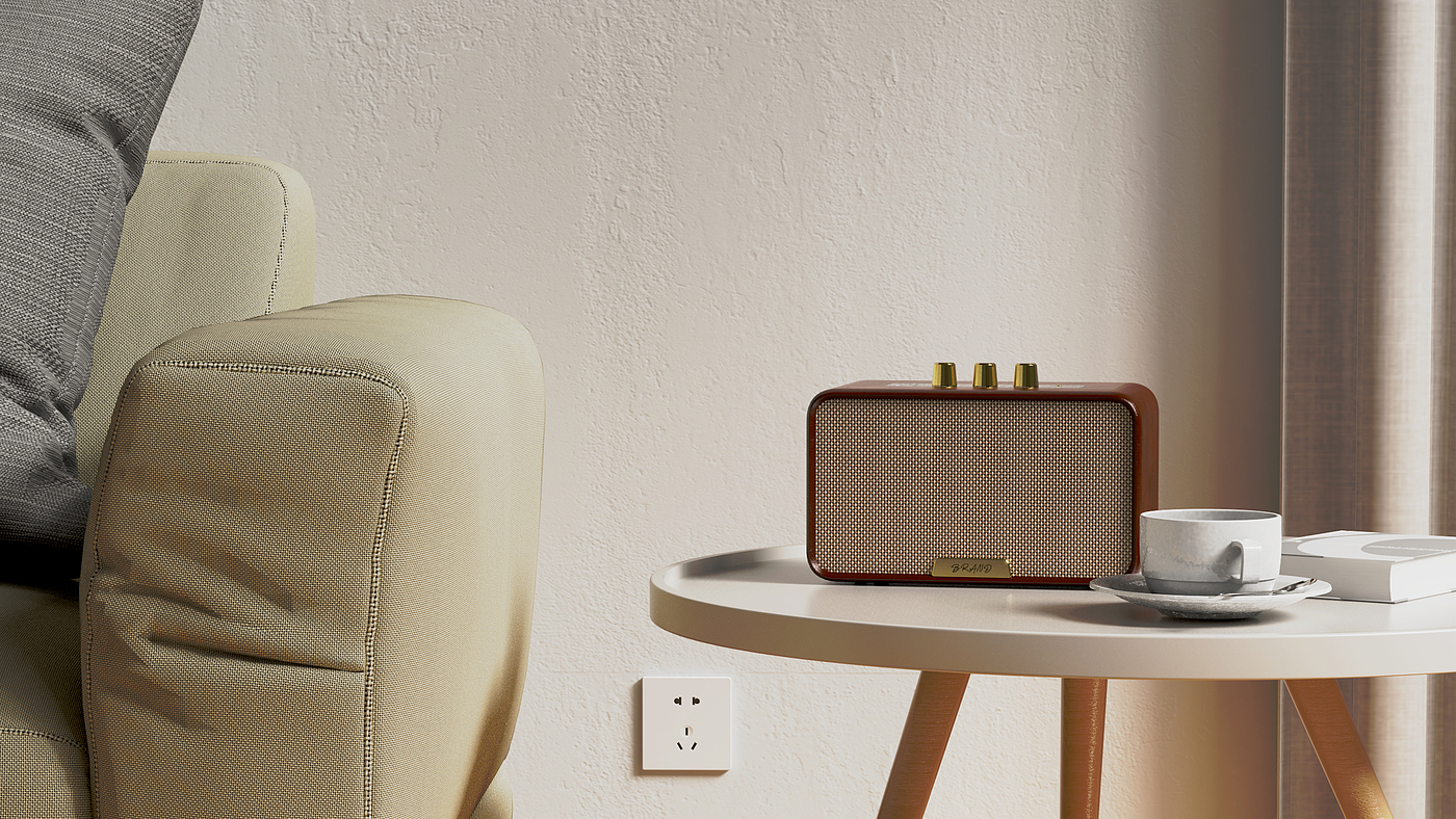 Bluetooth Speaker ，Intelligent digital，Retro speaker，