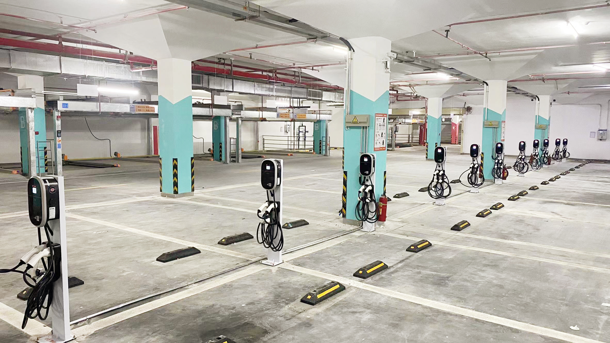 Wall mounted charging pile，