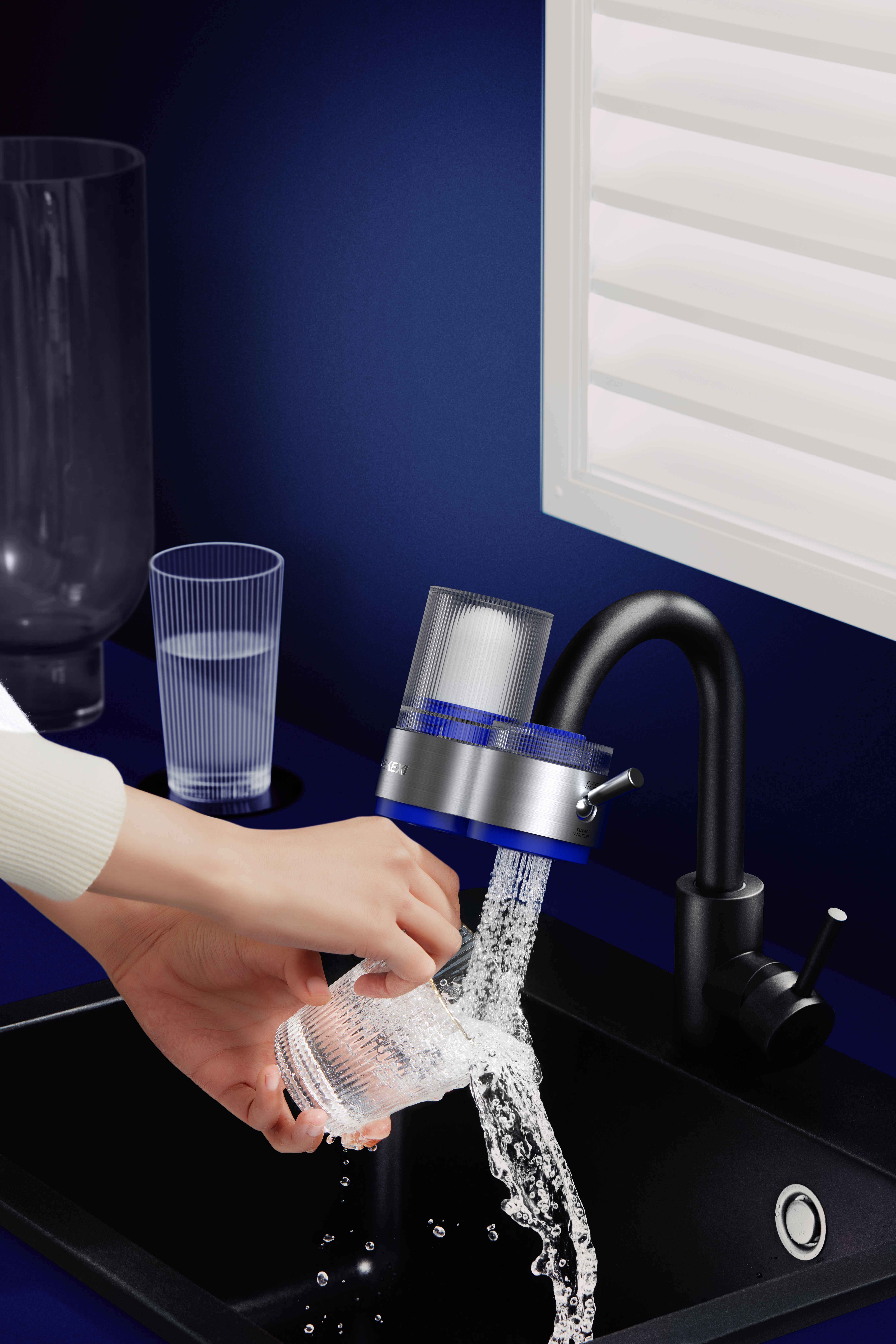 water tap，Clean faucet，Filter faucet，Kitchen appliances，household electrical appliances，Water purifier，Industry，3d，