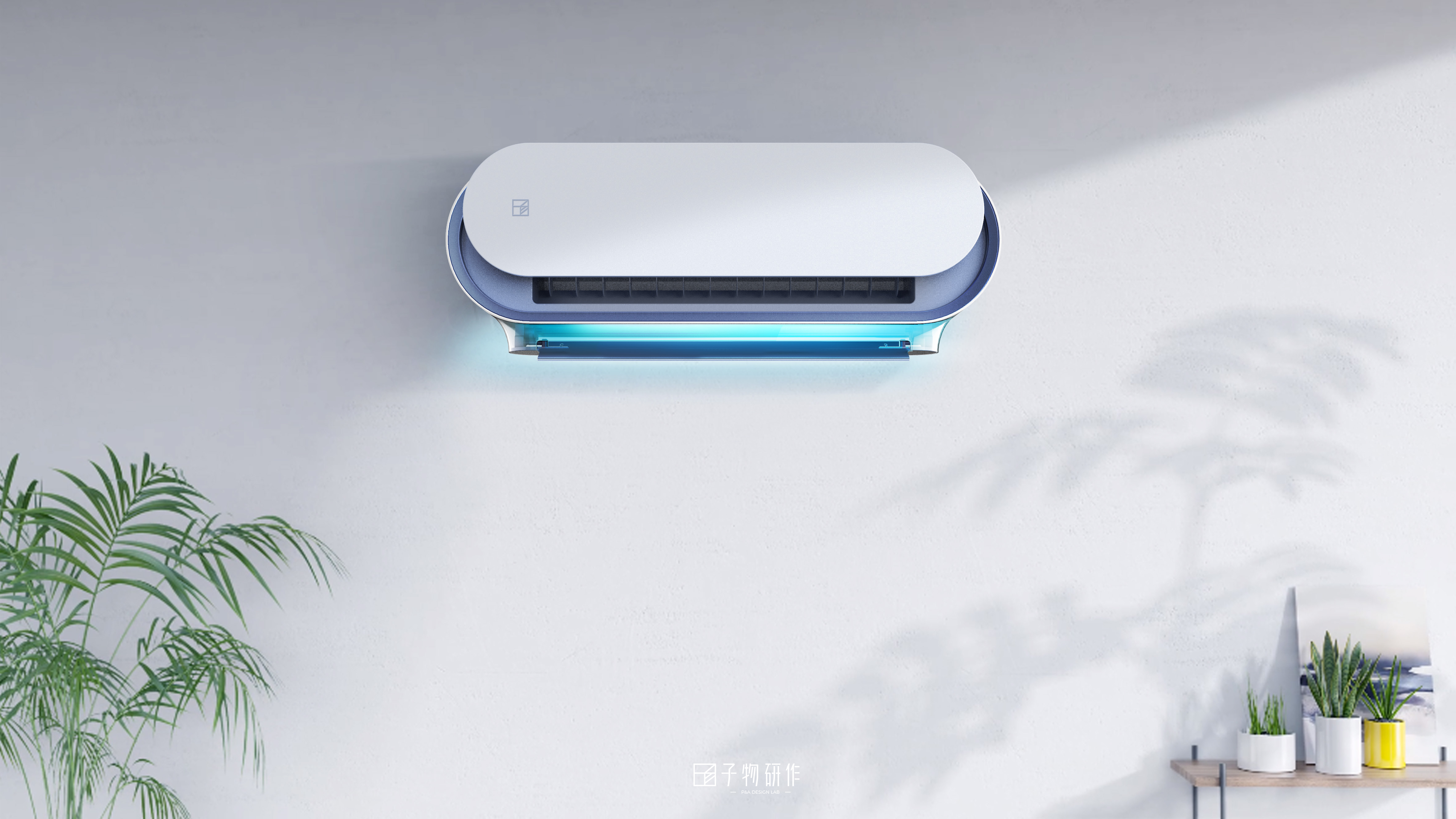 Home Appliances, Wall Hanging Air Conditioning, Industrial Design, Product Design, Concept，