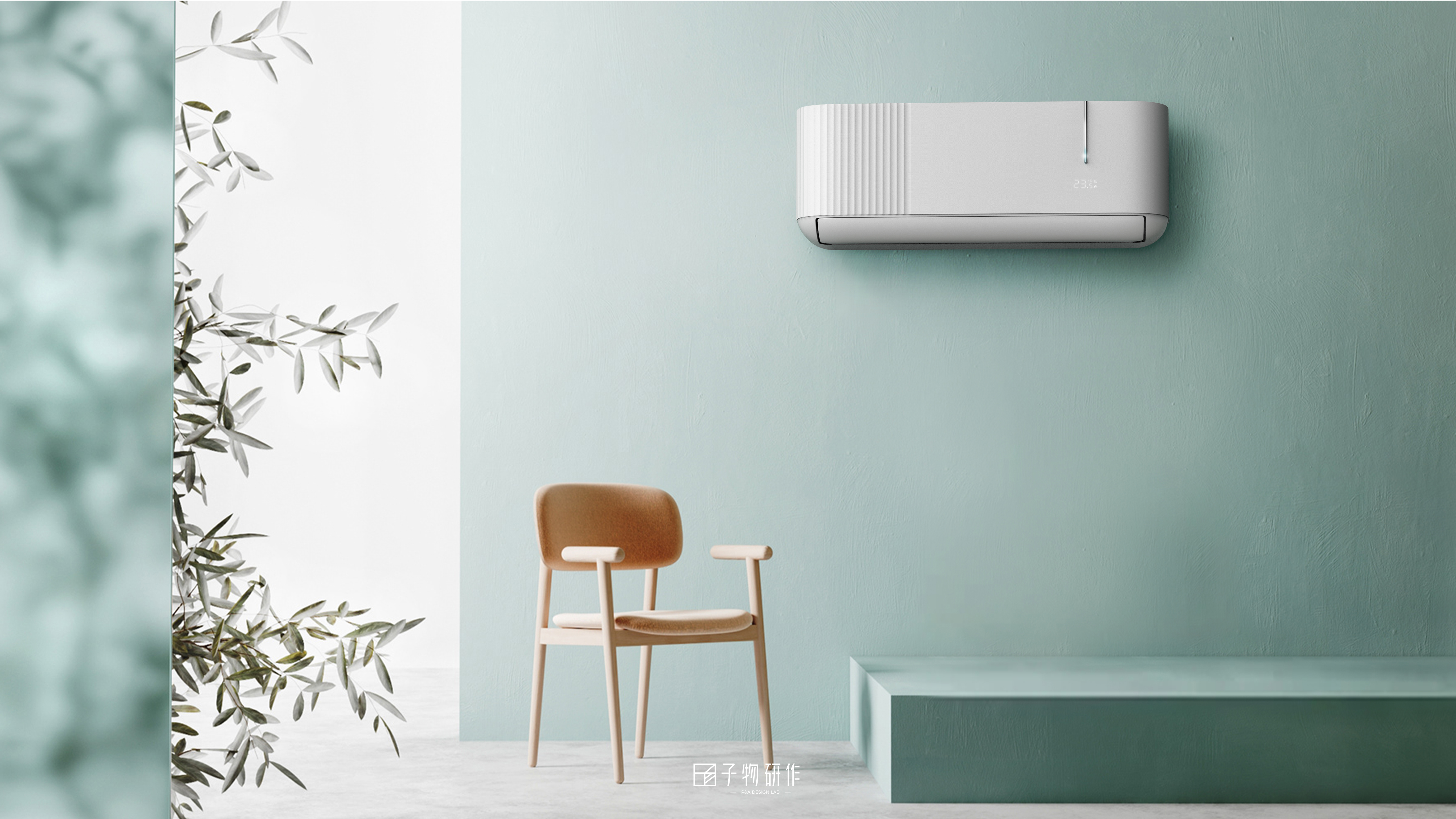 Home Appliances, Wall Hanging Air Conditioning, Industrial Design, Product Design, Concept，