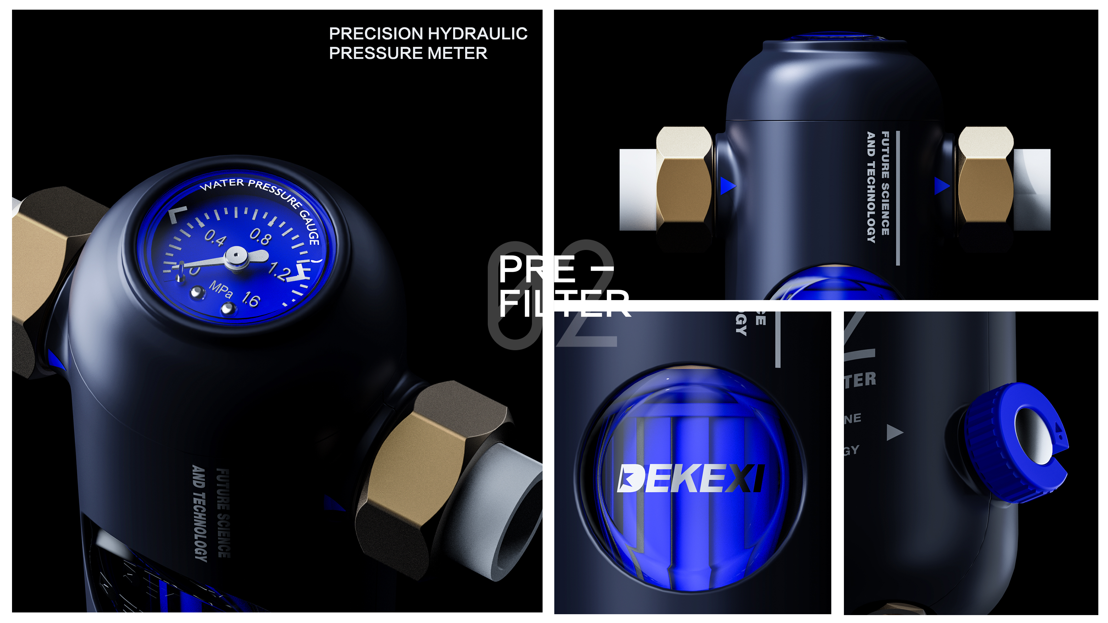 Water purifier，Clean faucet，Kitchen appliances，industrial design，3d，