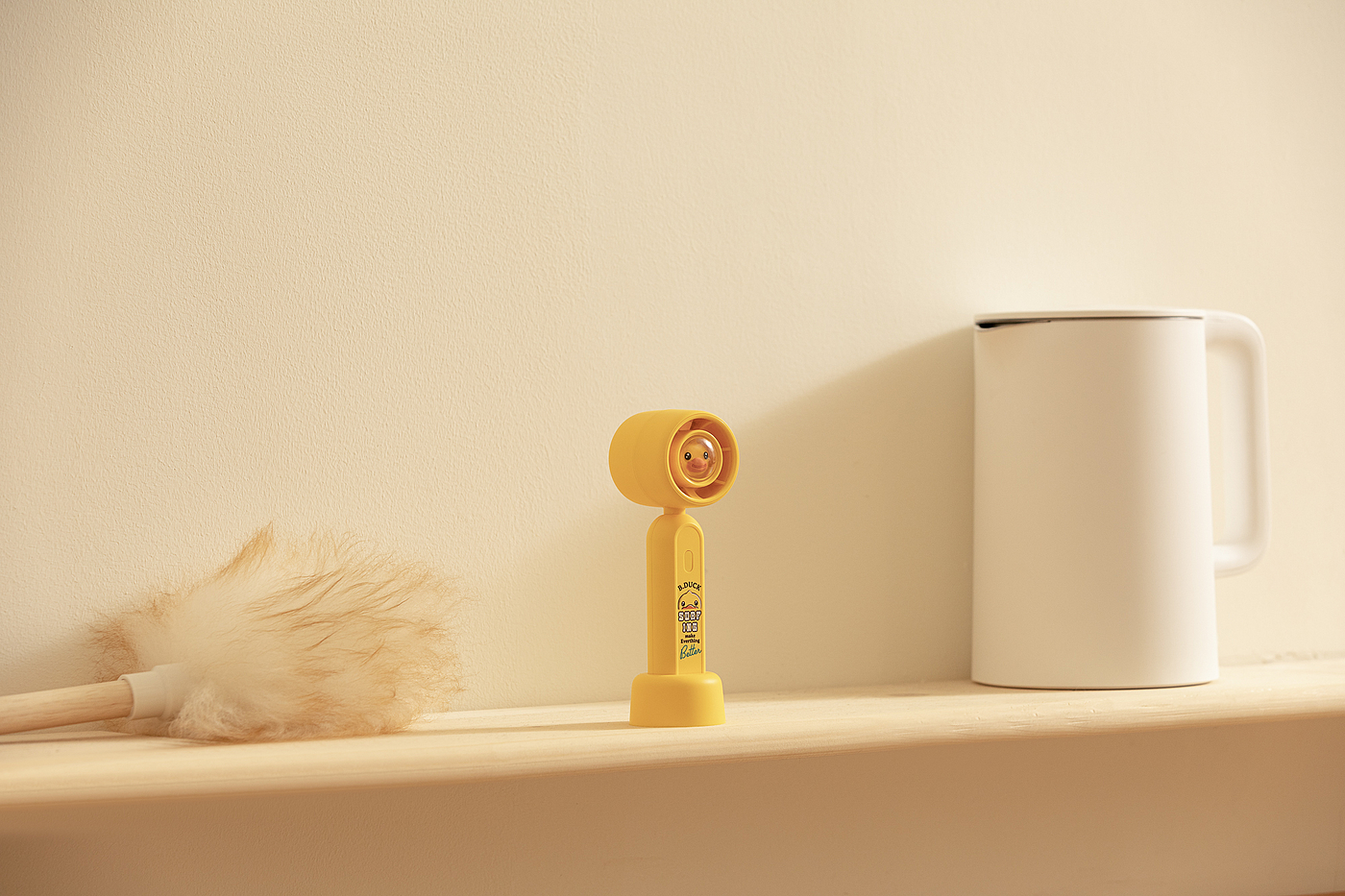 Yellow duck，base，Fan，