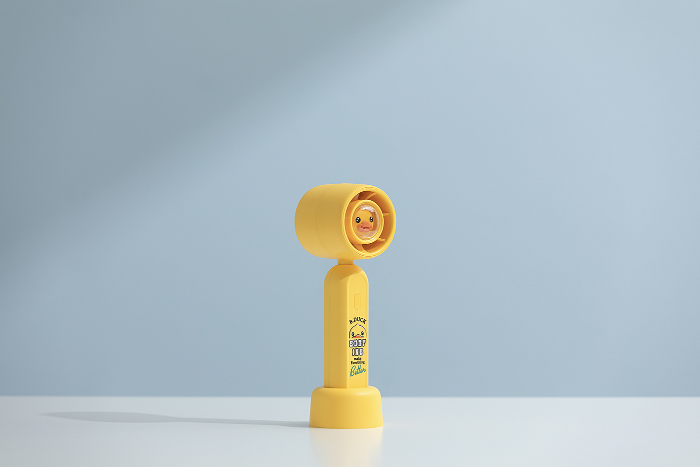 Yellow duck，base，Fan，