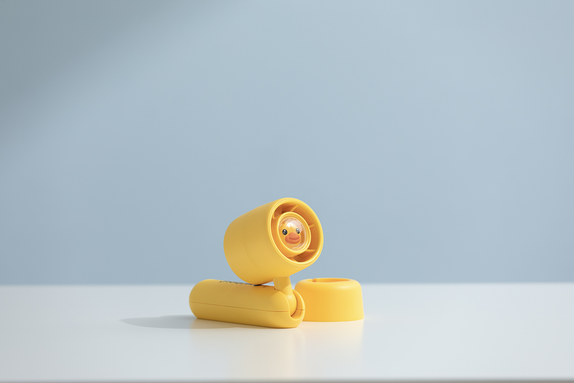 Yellow duck，base，Fan，