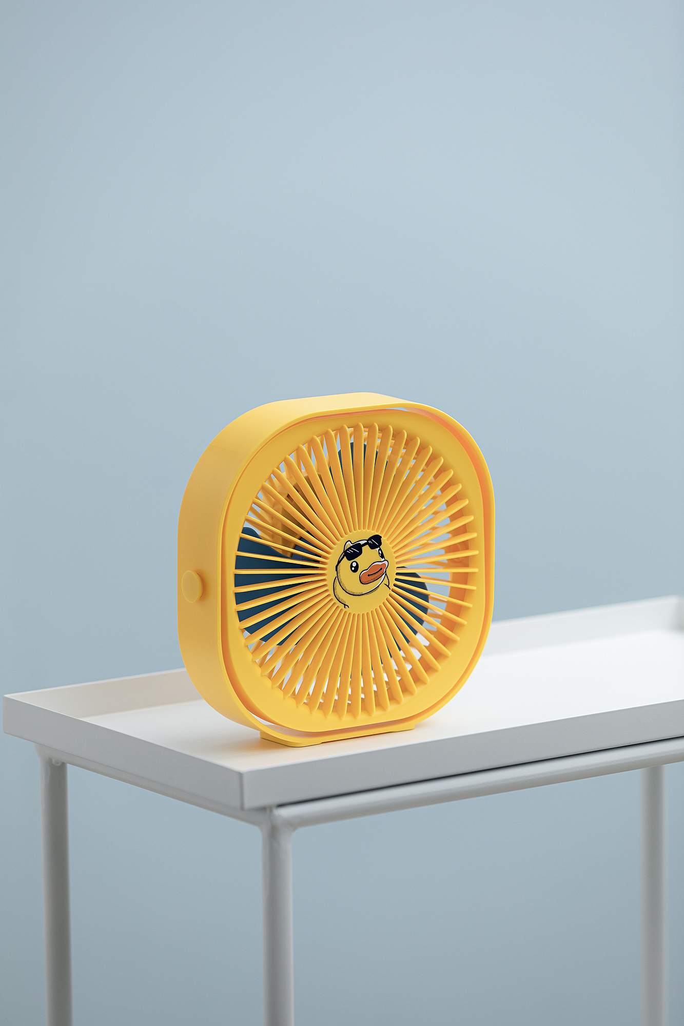 Yellow duck，vertical，Fan，