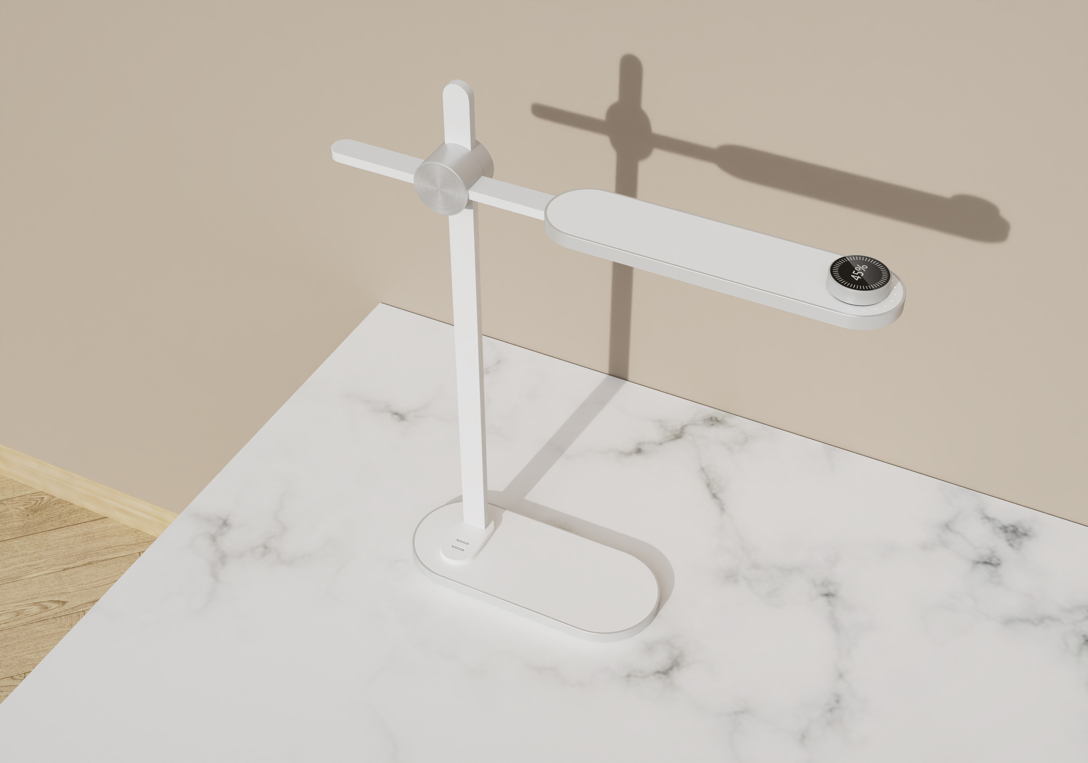 Intelligent eye protection desk lamp, wireless charging，