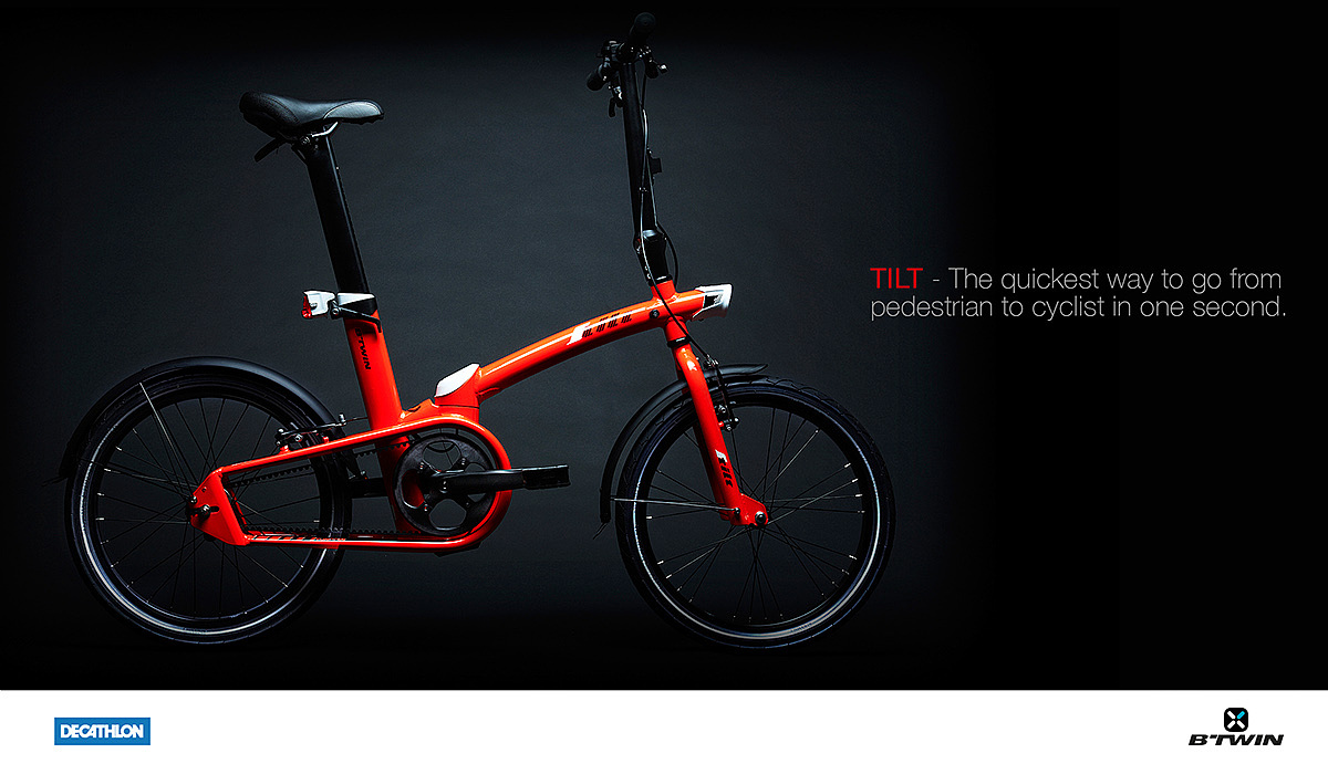 industrial design，vehicle，Bicycle，BTWIN TILT，Decathlon ，