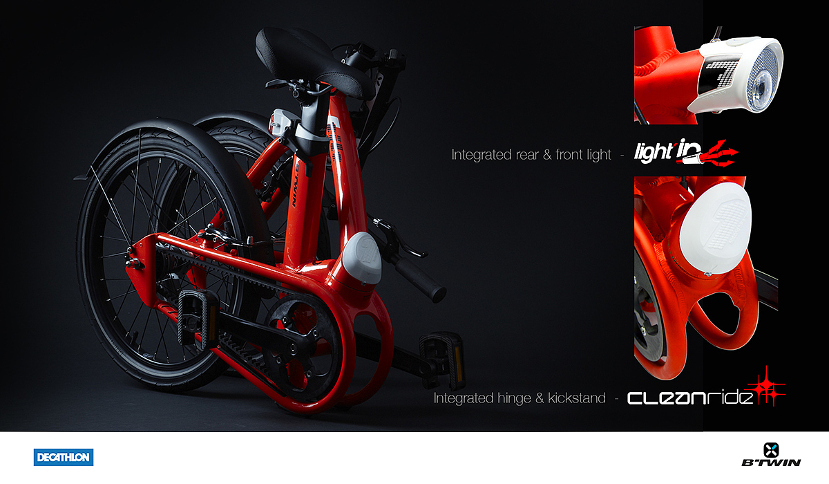 industrial design，vehicle，Bicycle，BTWIN TILT，Decathlon ，
