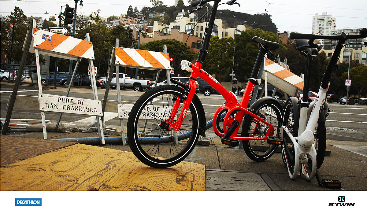 industrial design，vehicle，Bicycle，BTWIN TILT，Decathlon ，