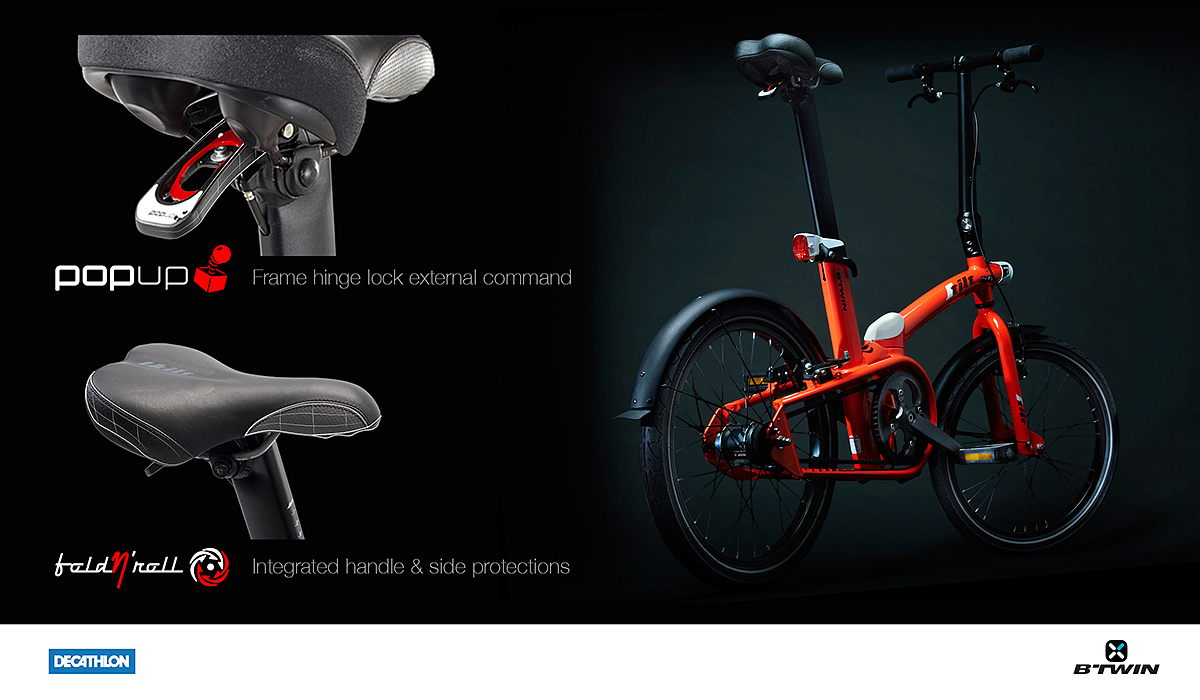 industrial design，vehicle，Bicycle，BTWIN TILT，Decathlon ，