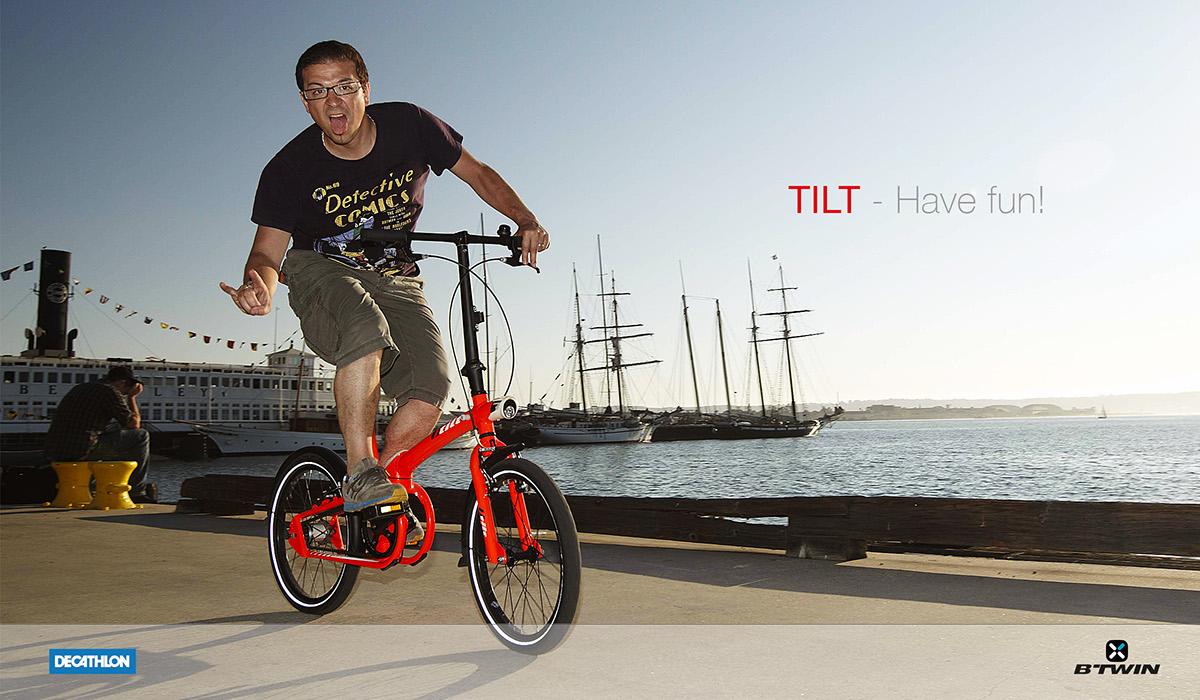 industrial design，vehicle，Bicycle，BTWIN TILT，Decathlon ，