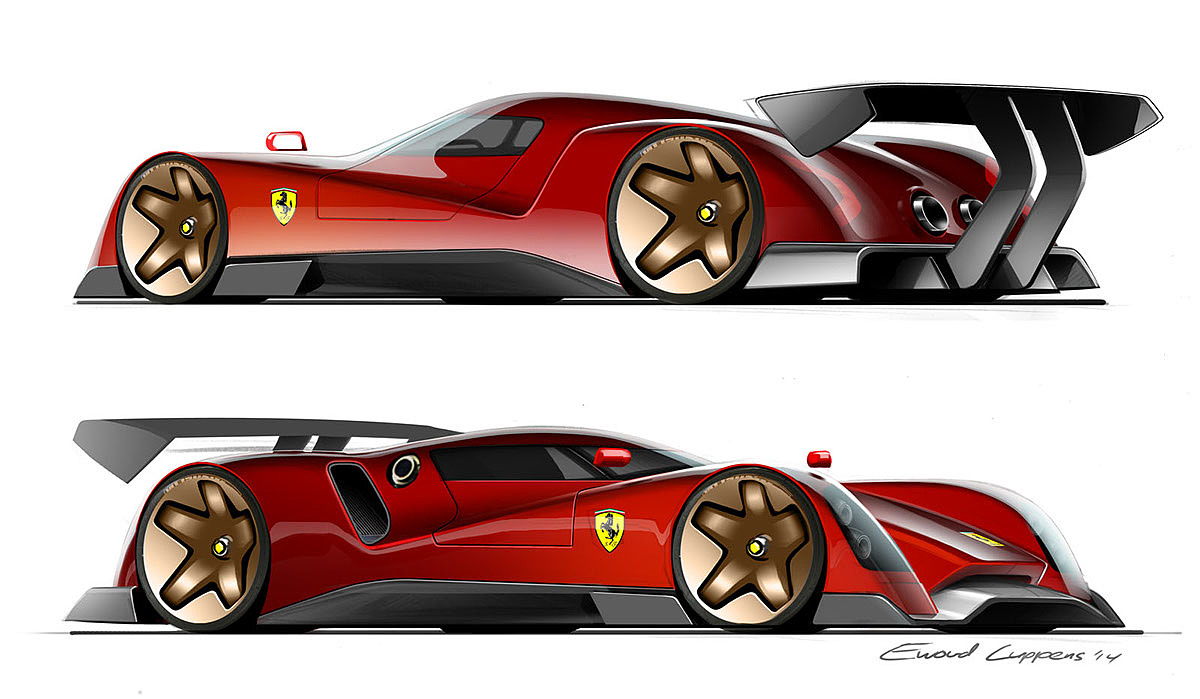 Hand drawn，vehicle，racing，industrial design，