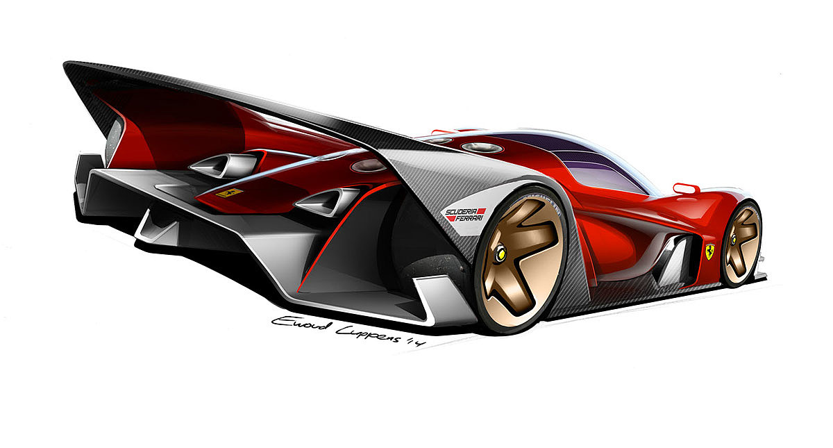 Hand drawn，vehicle，racing，industrial design，