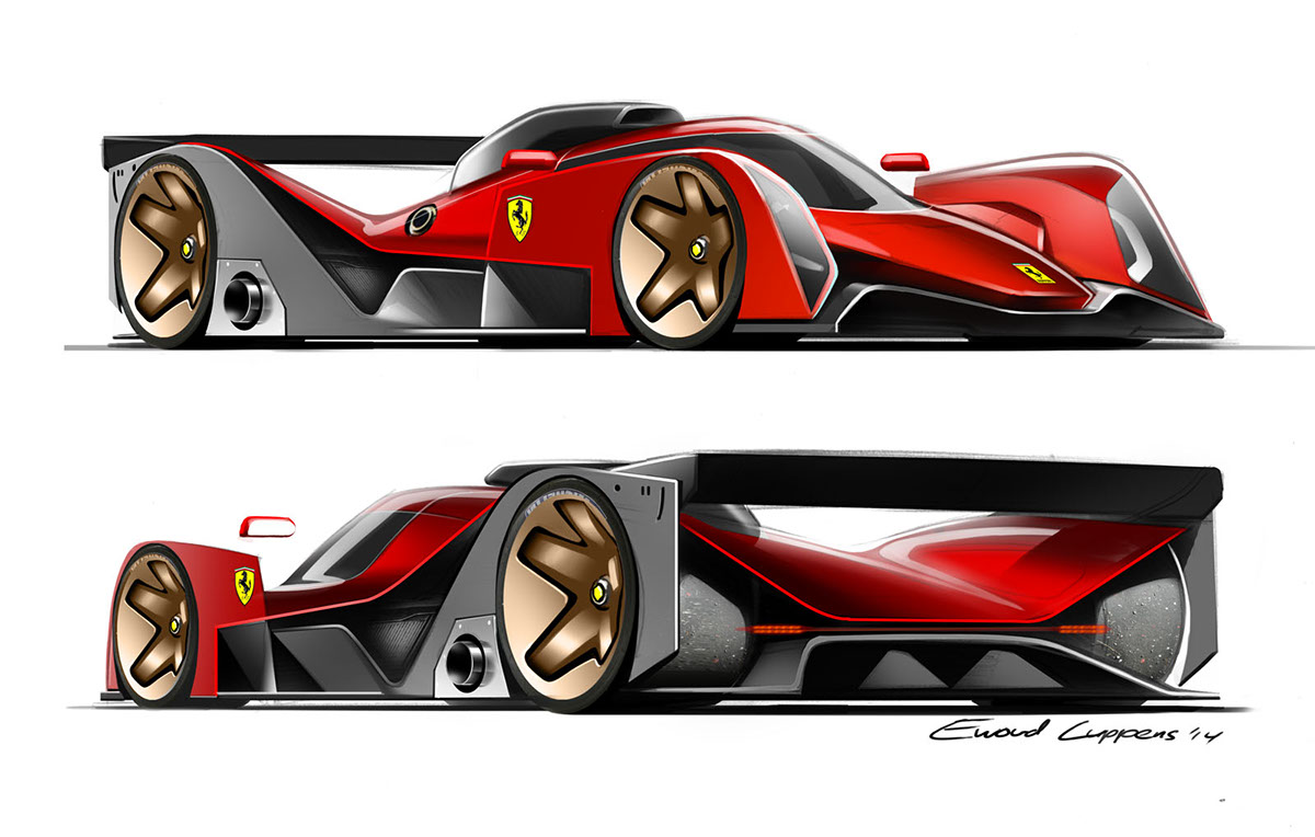 Hand drawn，vehicle，racing，industrial design，