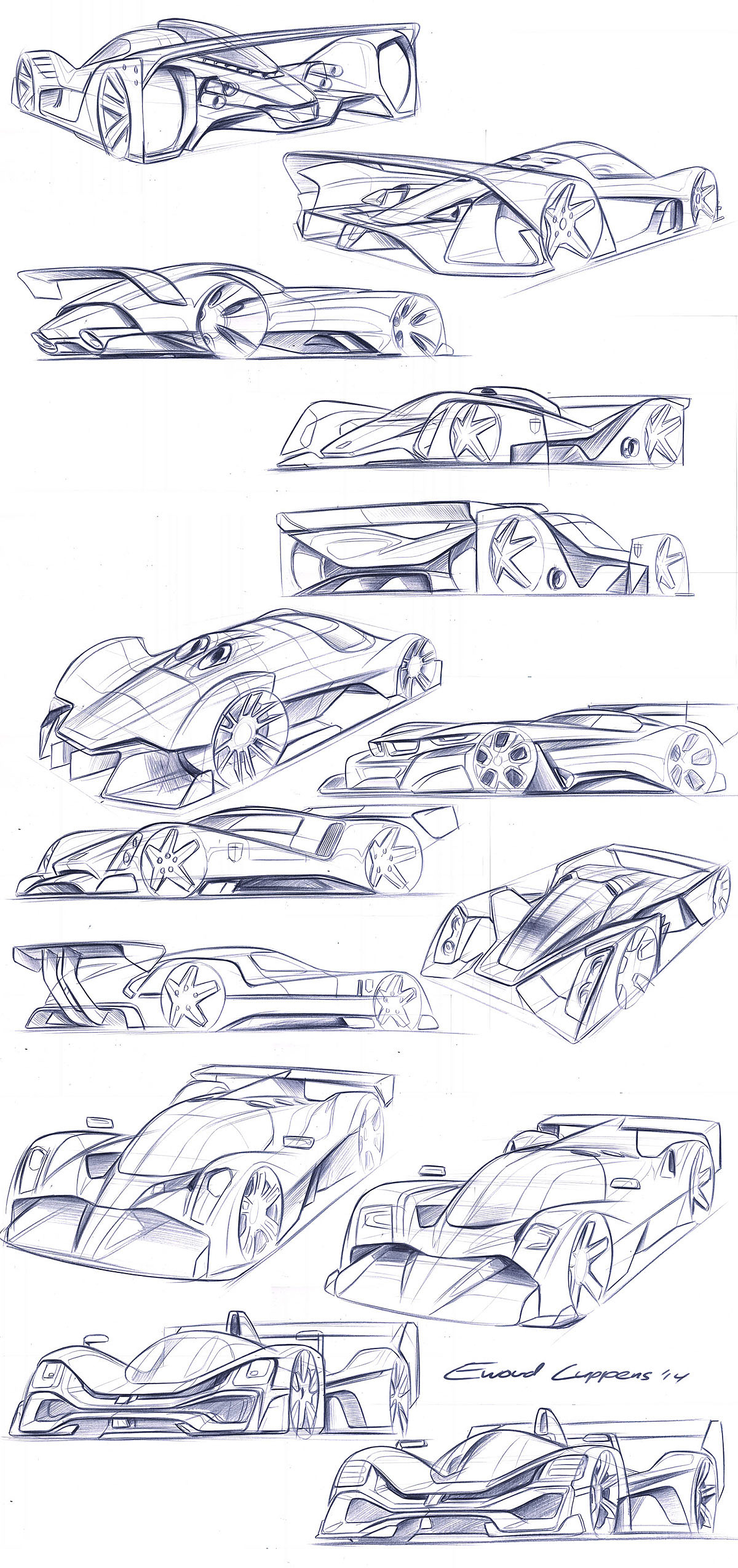 Hand drawn，vehicle，racing，industrial design，