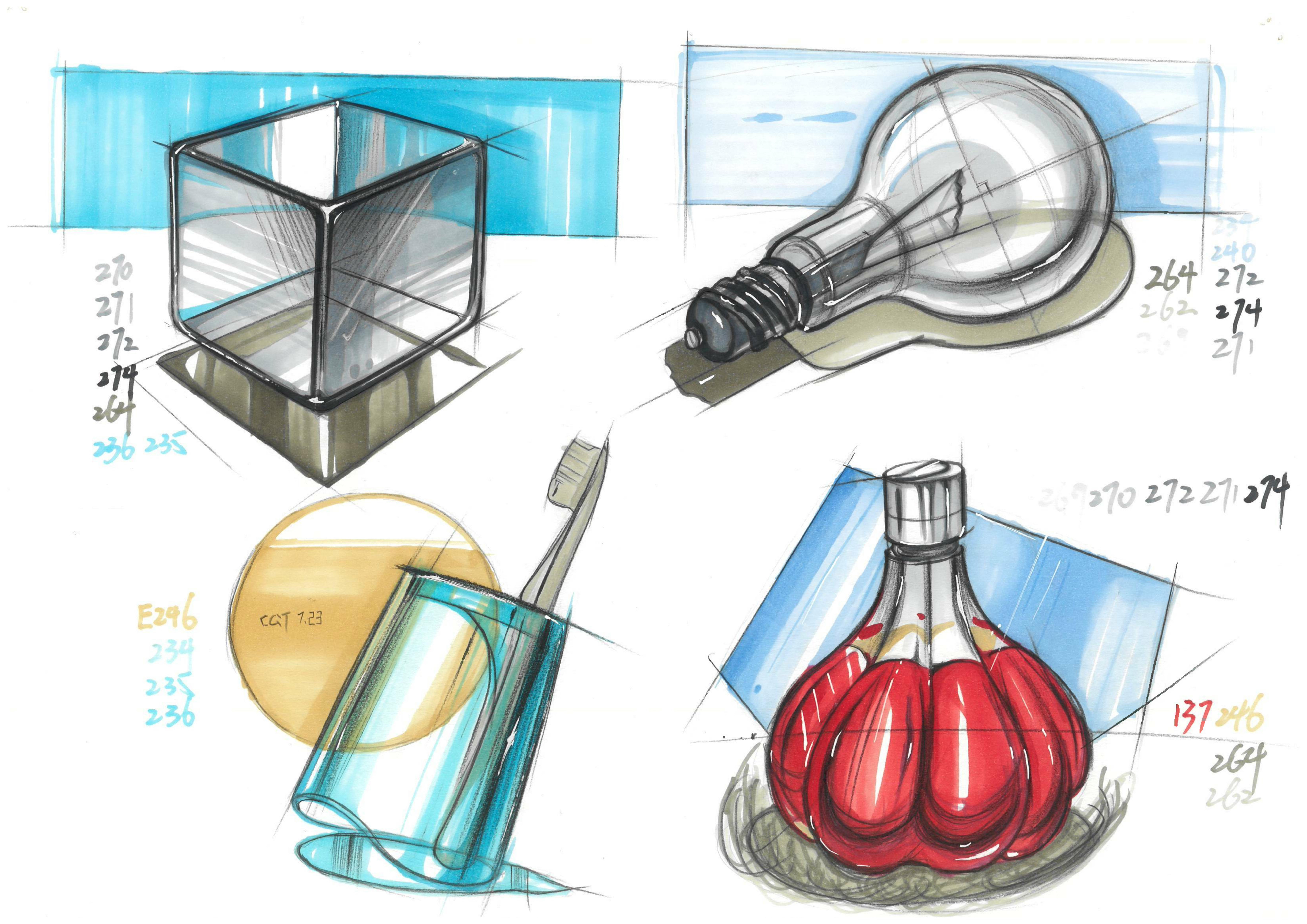 Hand drawn，Marker hand drawn，