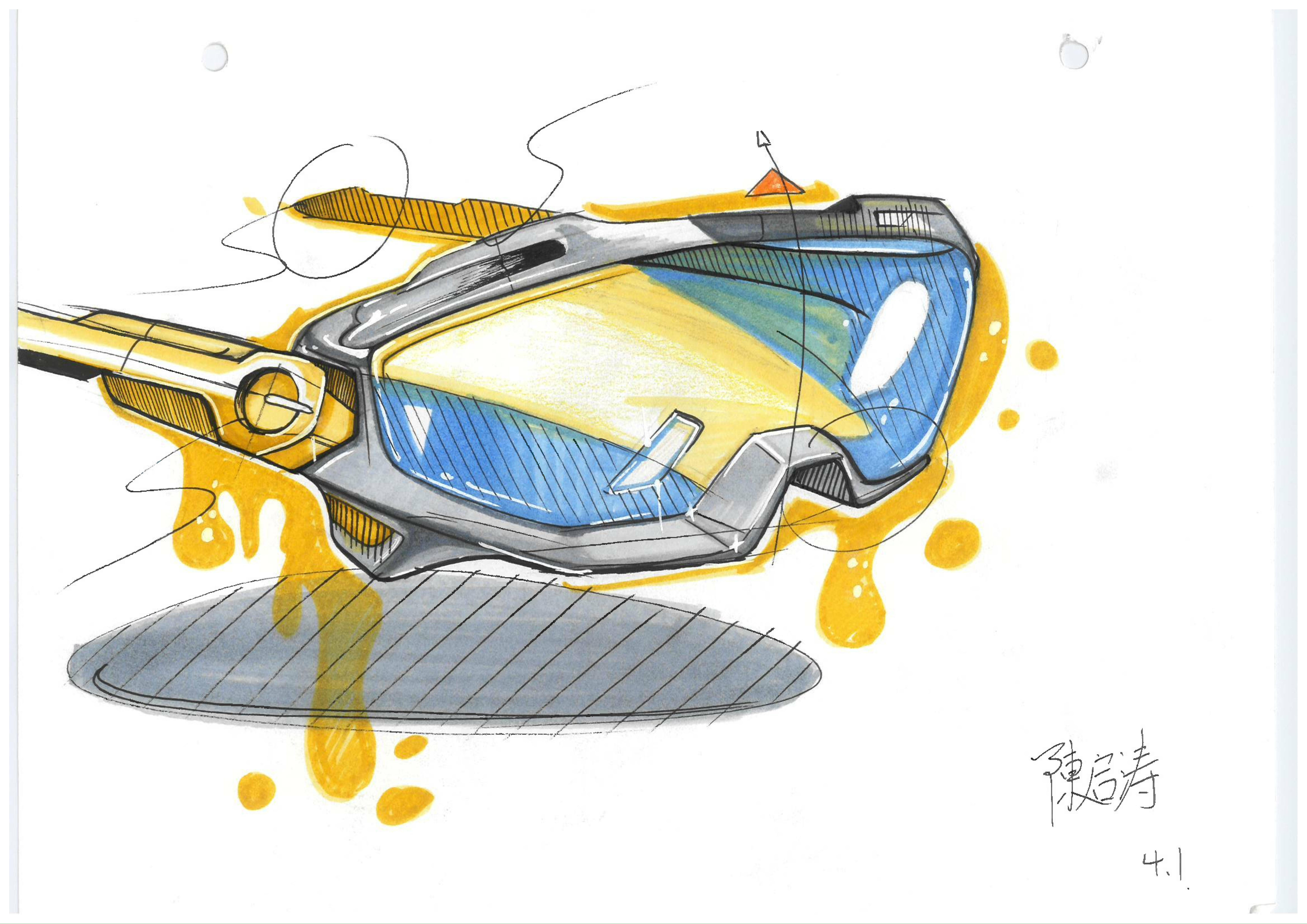 Hand drawn，Marker hand drawn，