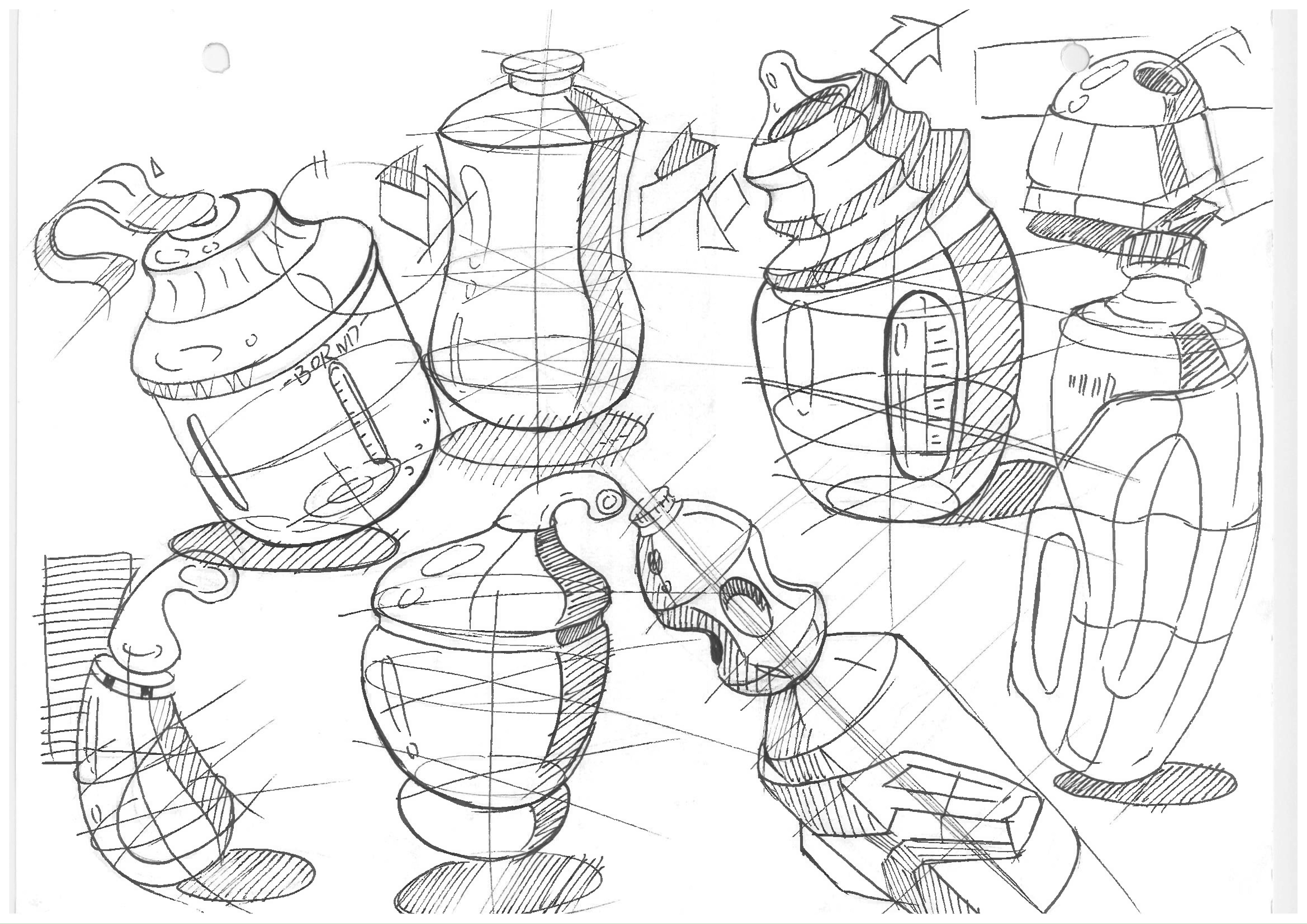 Hand drawn，Marker hand drawn，