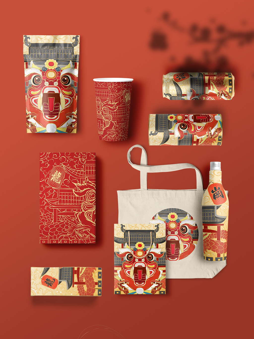 plane，Intangible cultural heritage，Illustration，National tide，