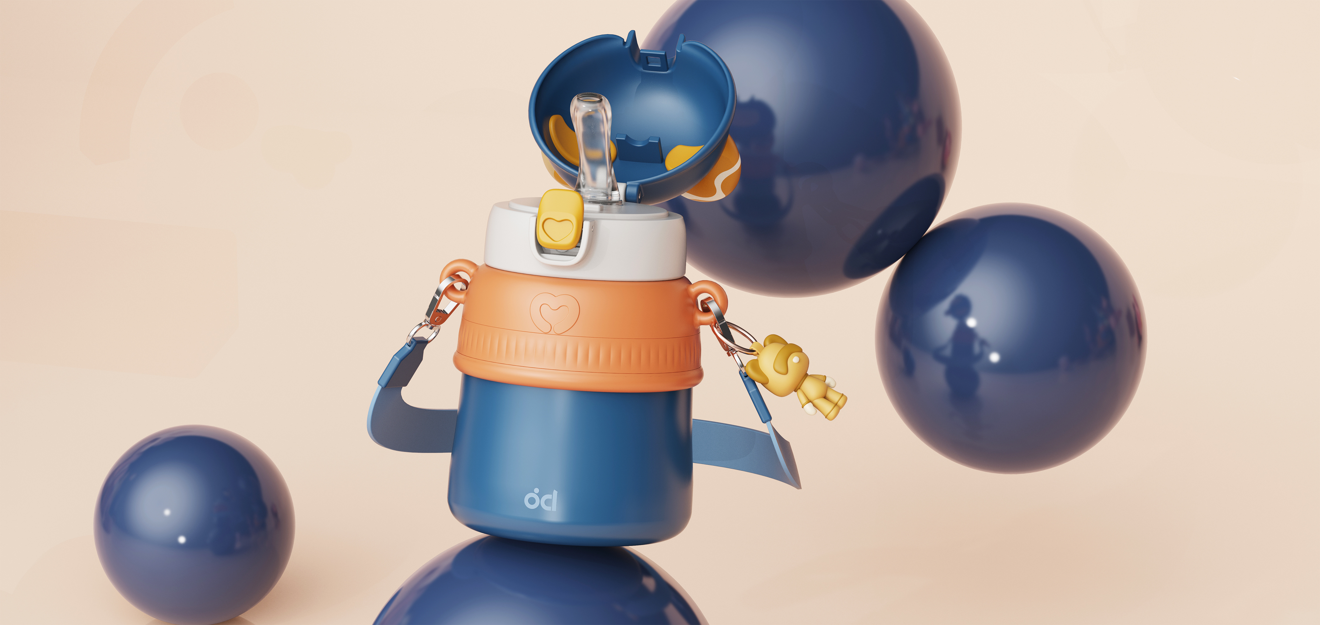 vacuum cup，Children's pot，lovely，